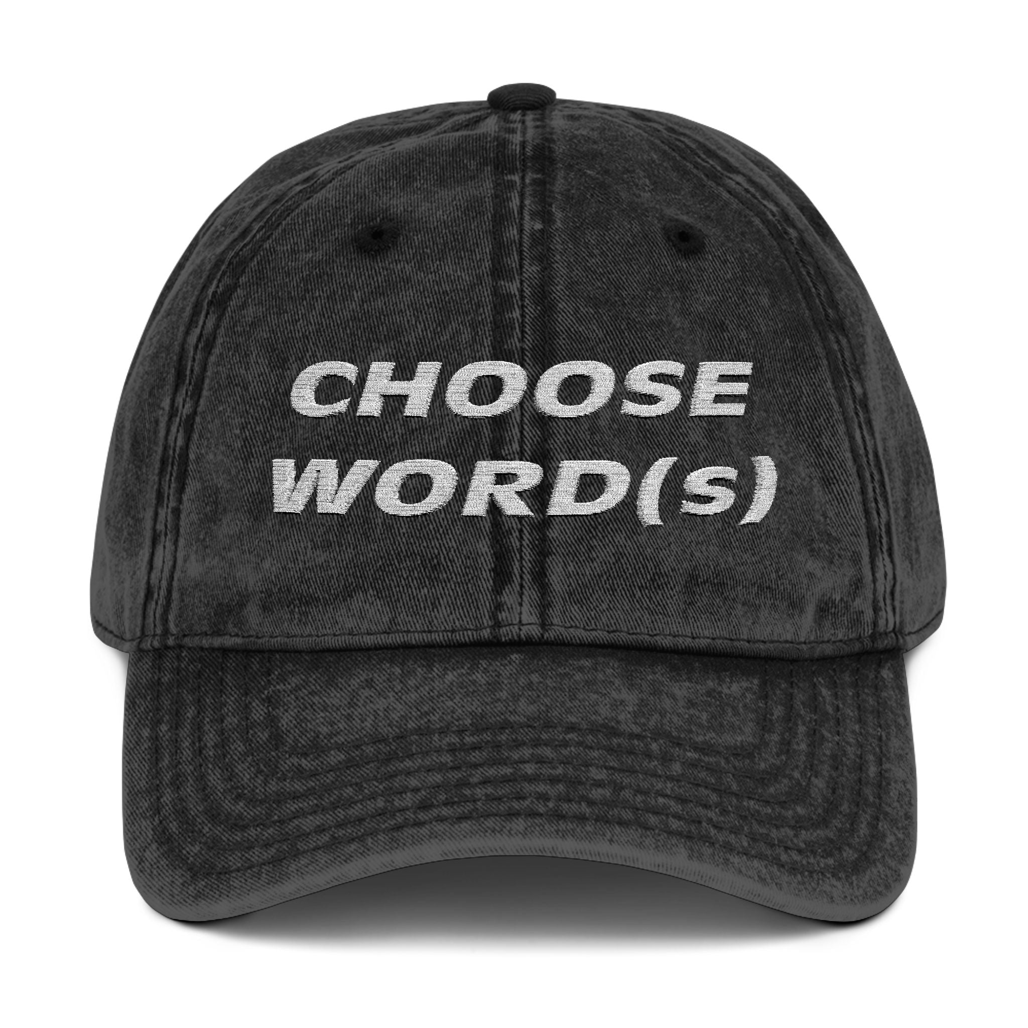 "Nightlife Elements" Custom Vintage Cap – Personalized Embroidered Style with Purpose