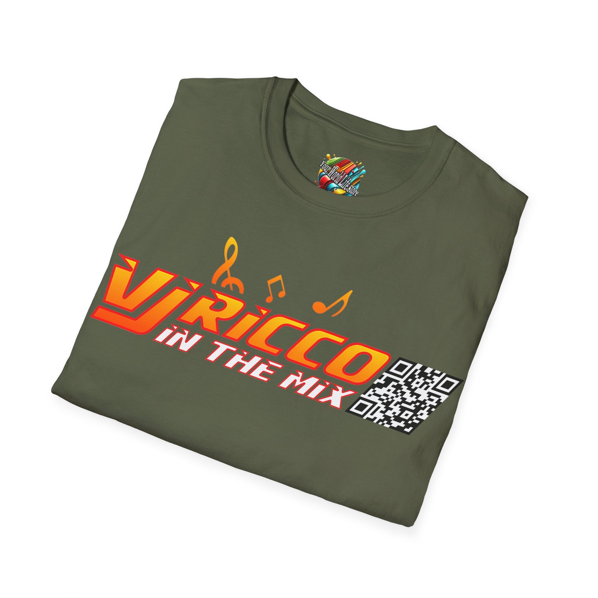 "VJ Ricco"🎤 Logo Branded T-Shirt - QR Discount