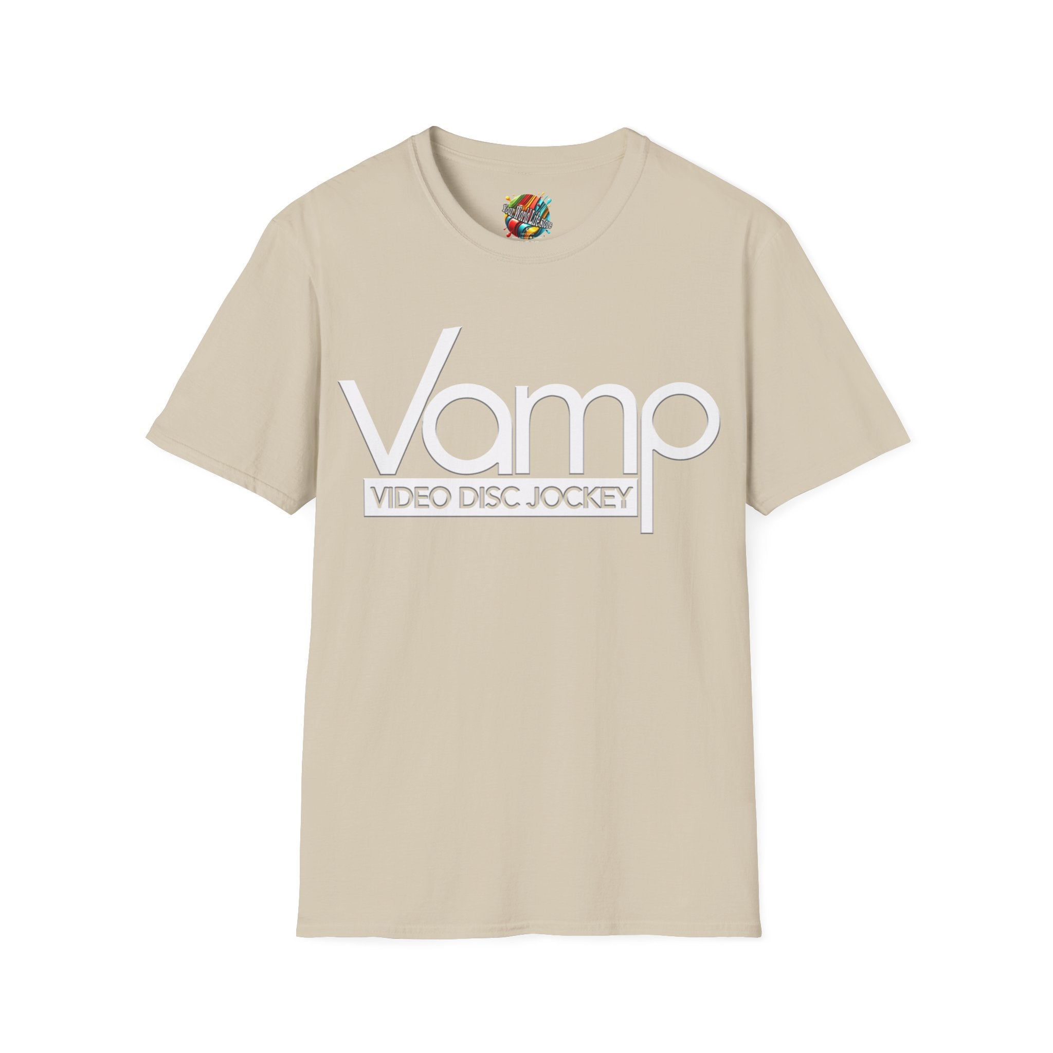 "DJ VAMP" 🎧Signature Logo Tee – Bold, Loud, and Made to Move
