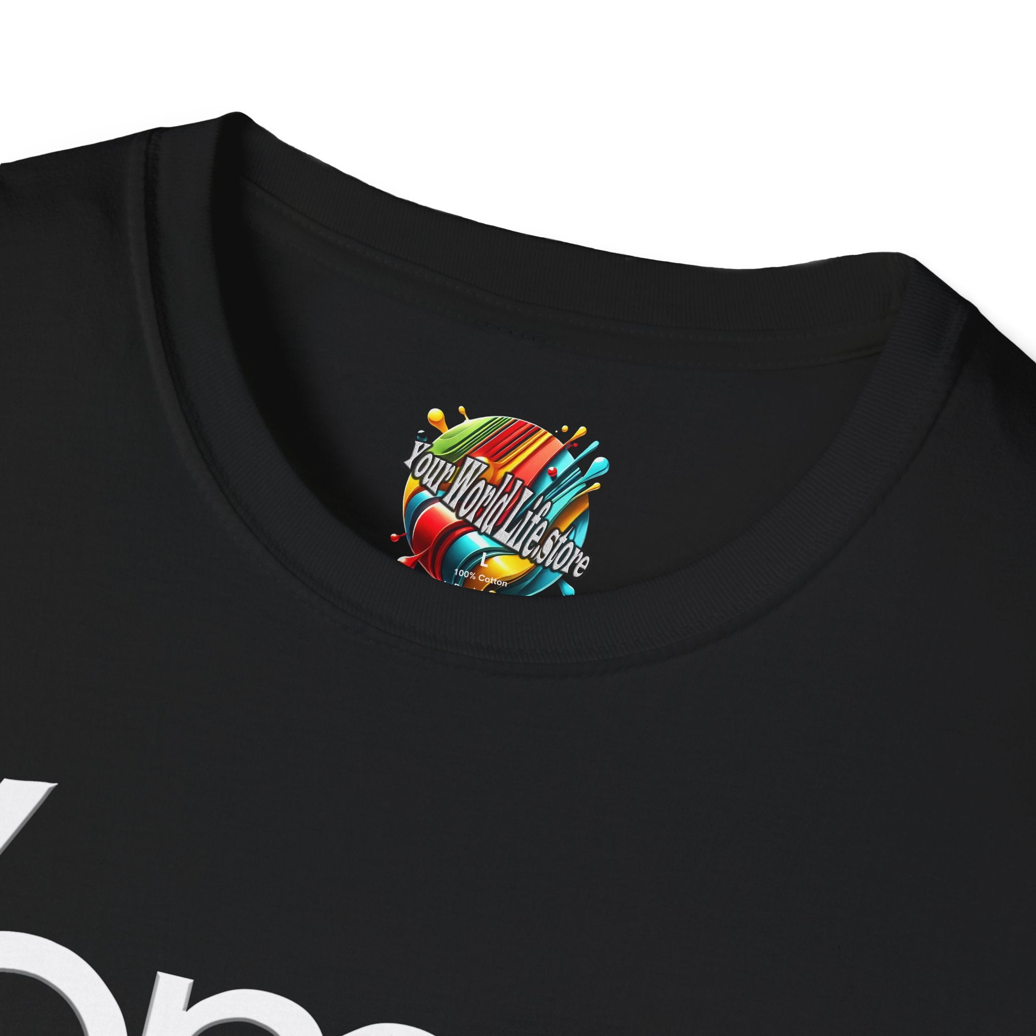 "DJ VAMP" 🎧Signature Logo Tee – Bold, Loud, and Made to Move - QR