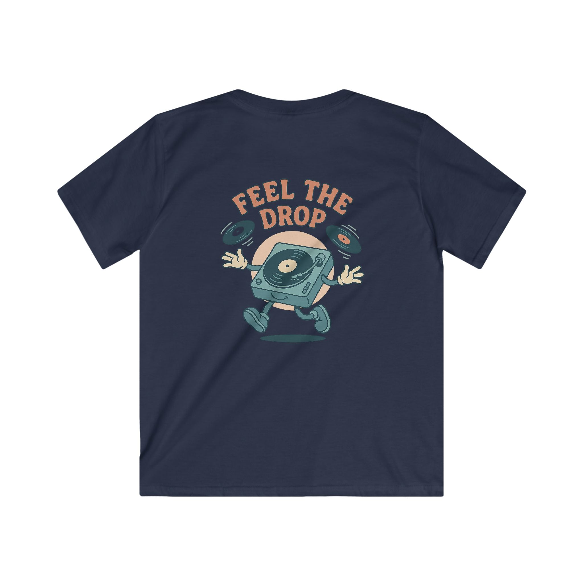 "Your World Life" Kids 🎧 "Feel the Drop" DJ Vibe Tee – Custom Music-Inspired Comfort & Style