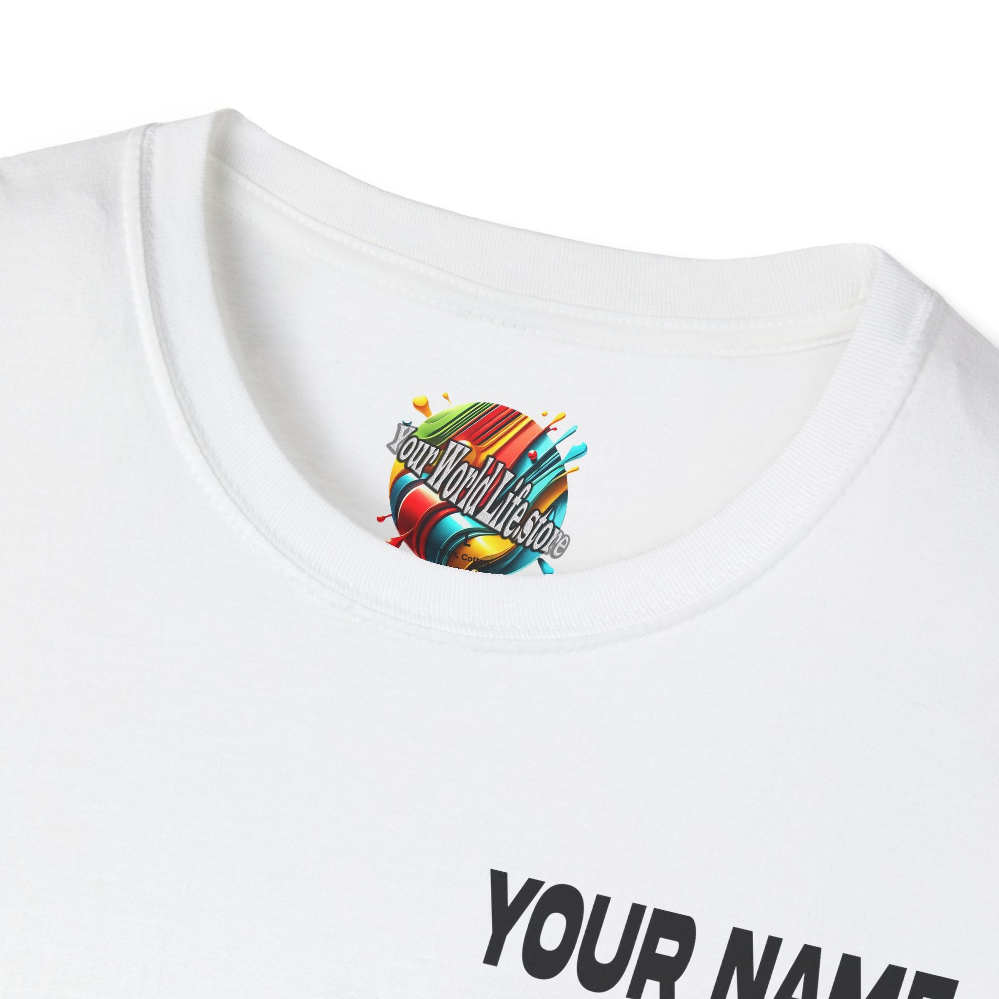 "Your World Life" 🎶 Mix. Pour. Repeat. – Custom Unisex Soft style T-Shirt - Light Colors