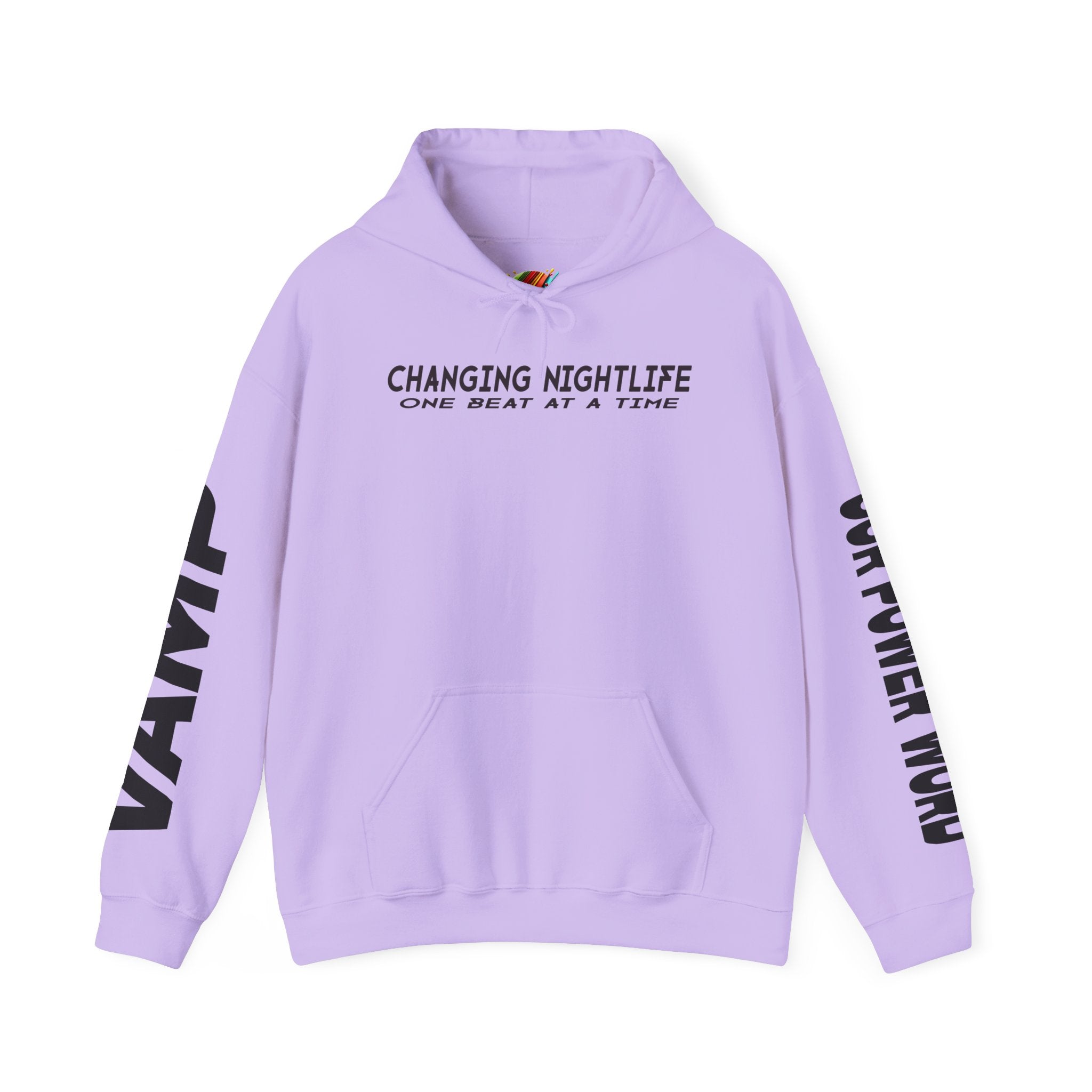 "Nightlife Elements" Customizable Unisex Heavy Blend Hoodie – Personalize w/Power Word