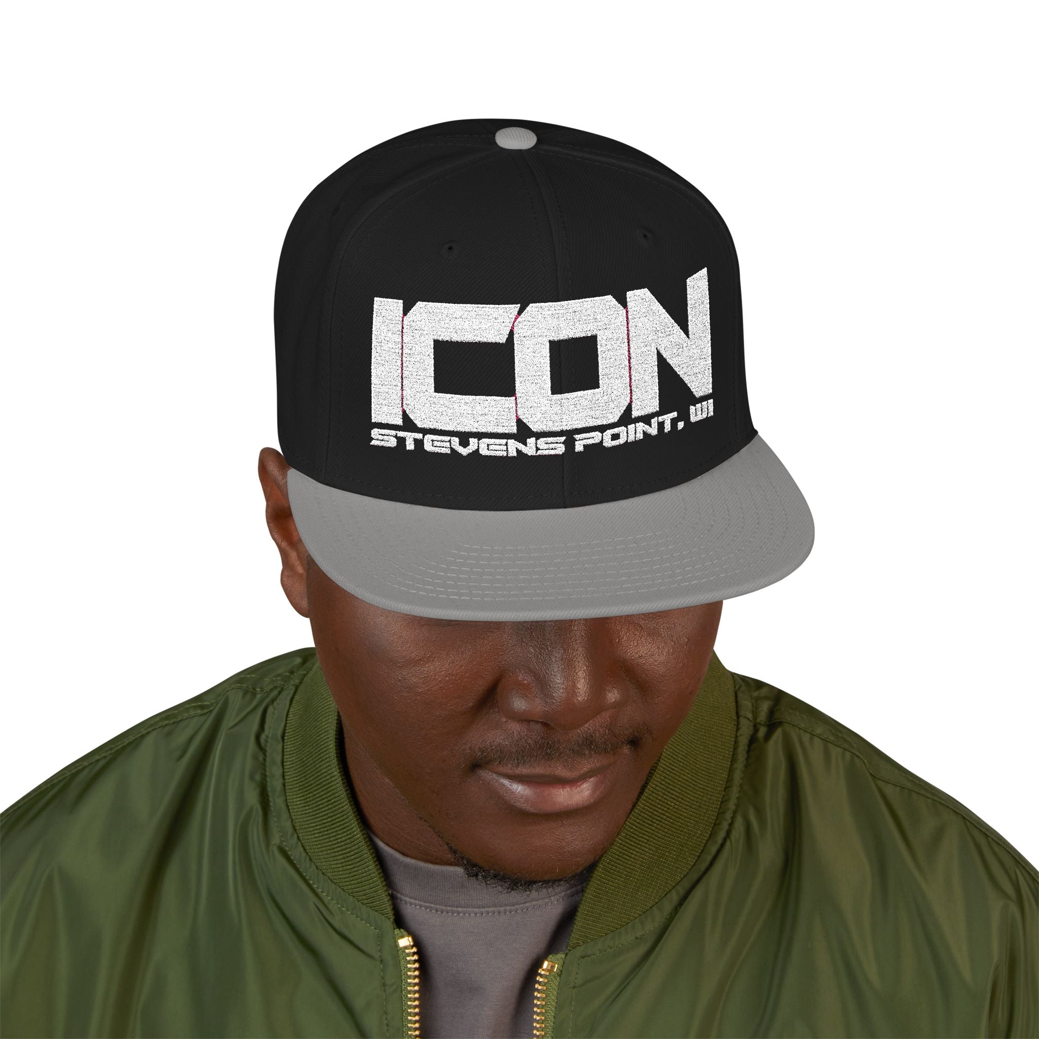 ICON - Stylish Snapback Hat (Embroidery,) Trendy Cap for Men and Women, Perfect for Casual Wear, Streetwear,