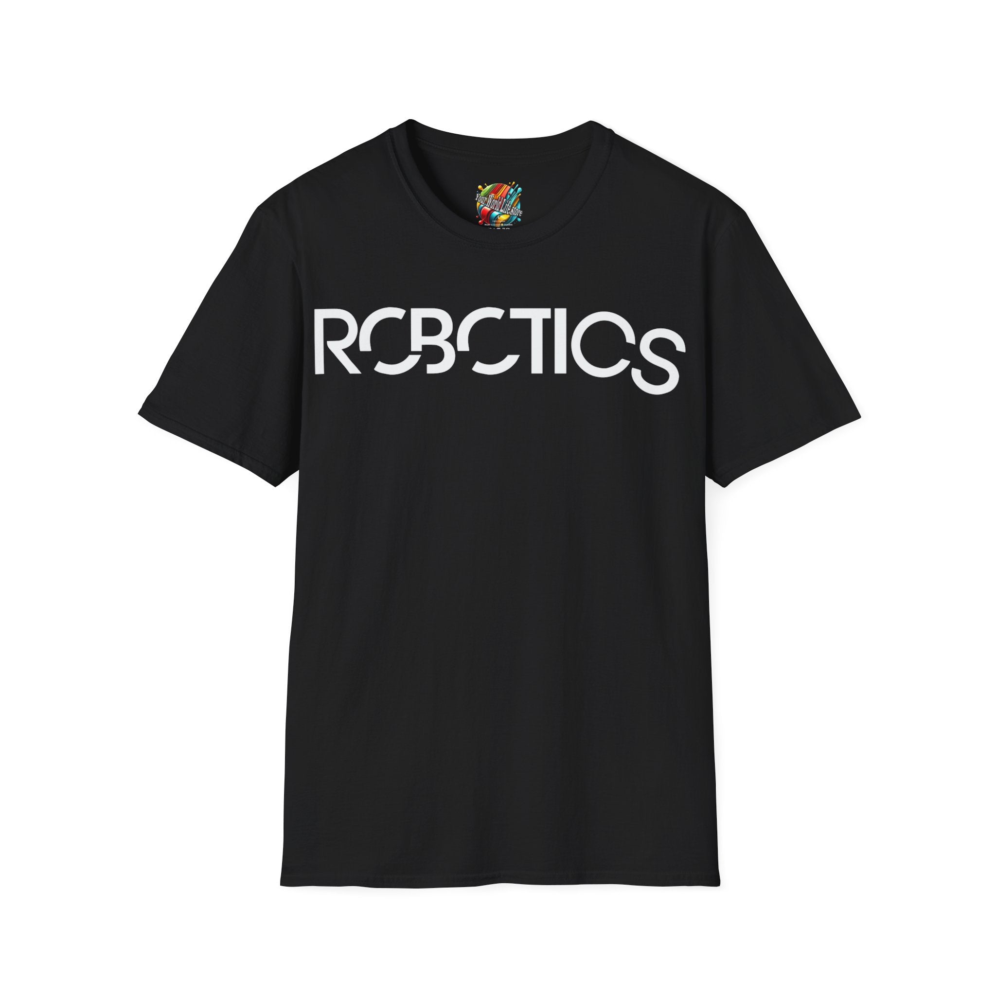 "DJ Robotics" 🤖 ⚡Future Frequencies Logo T-Shirt