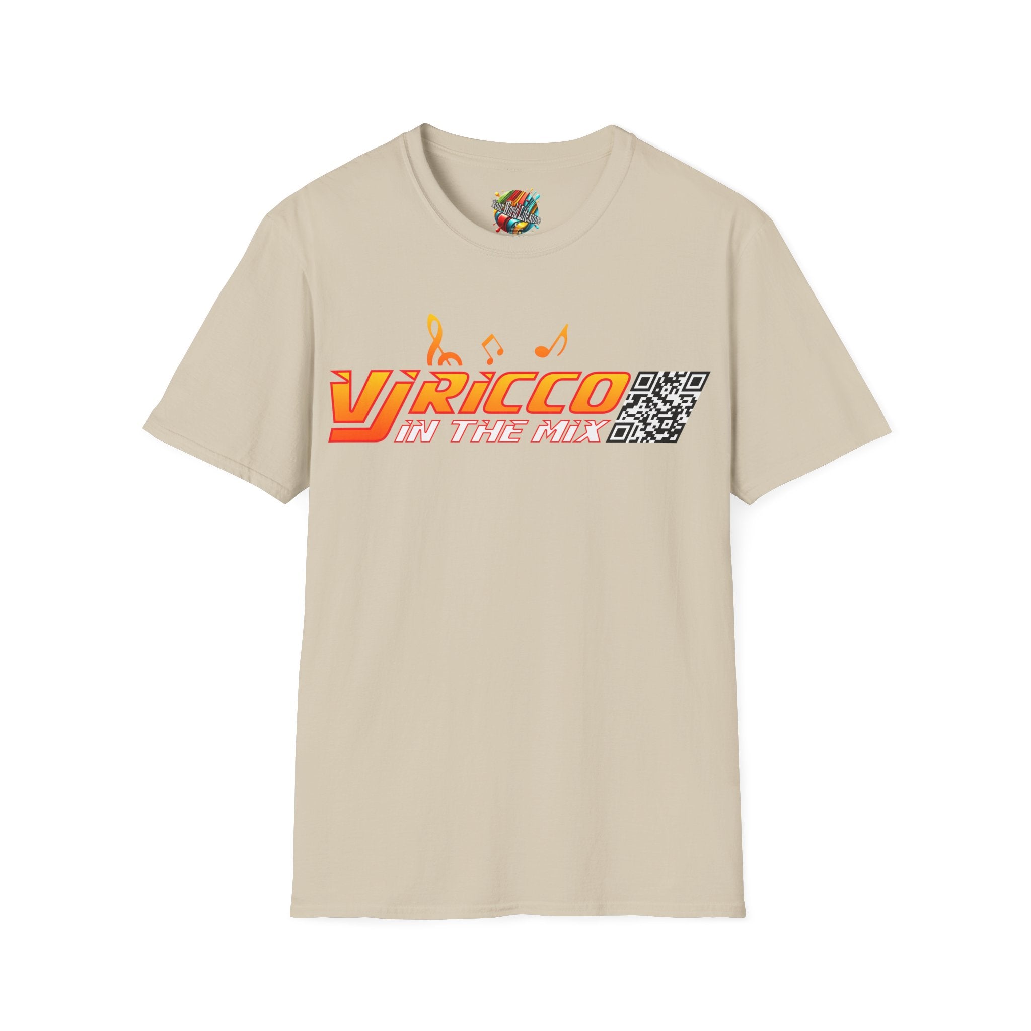 "VJ Ricco"🎤 Logo Branded T-Shirt - QR Discount