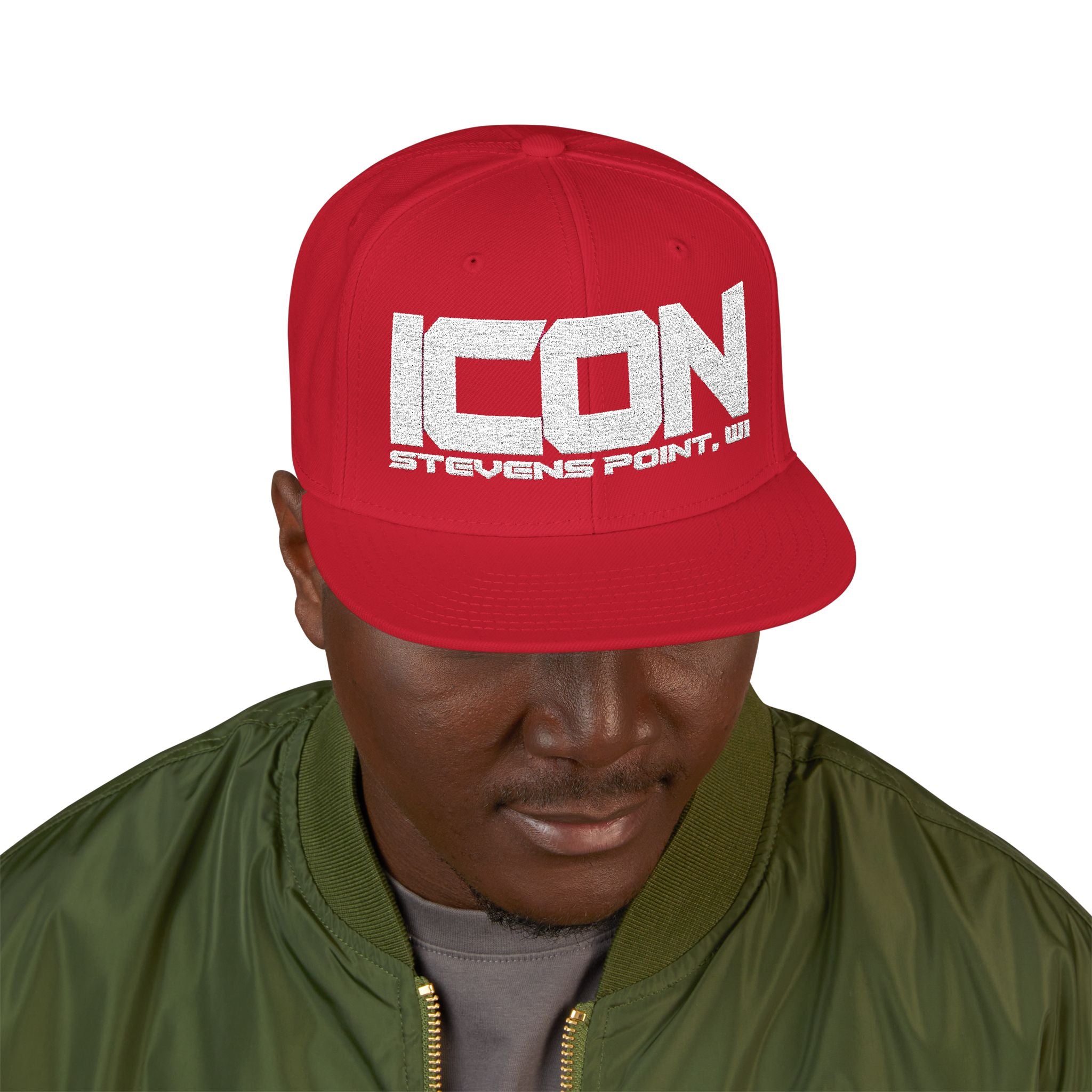 ICON - Stylish Snapback Hat (Embroidery,) Trendy Cap for Men and Women, Perfect for Casual Wear, Streetwear,