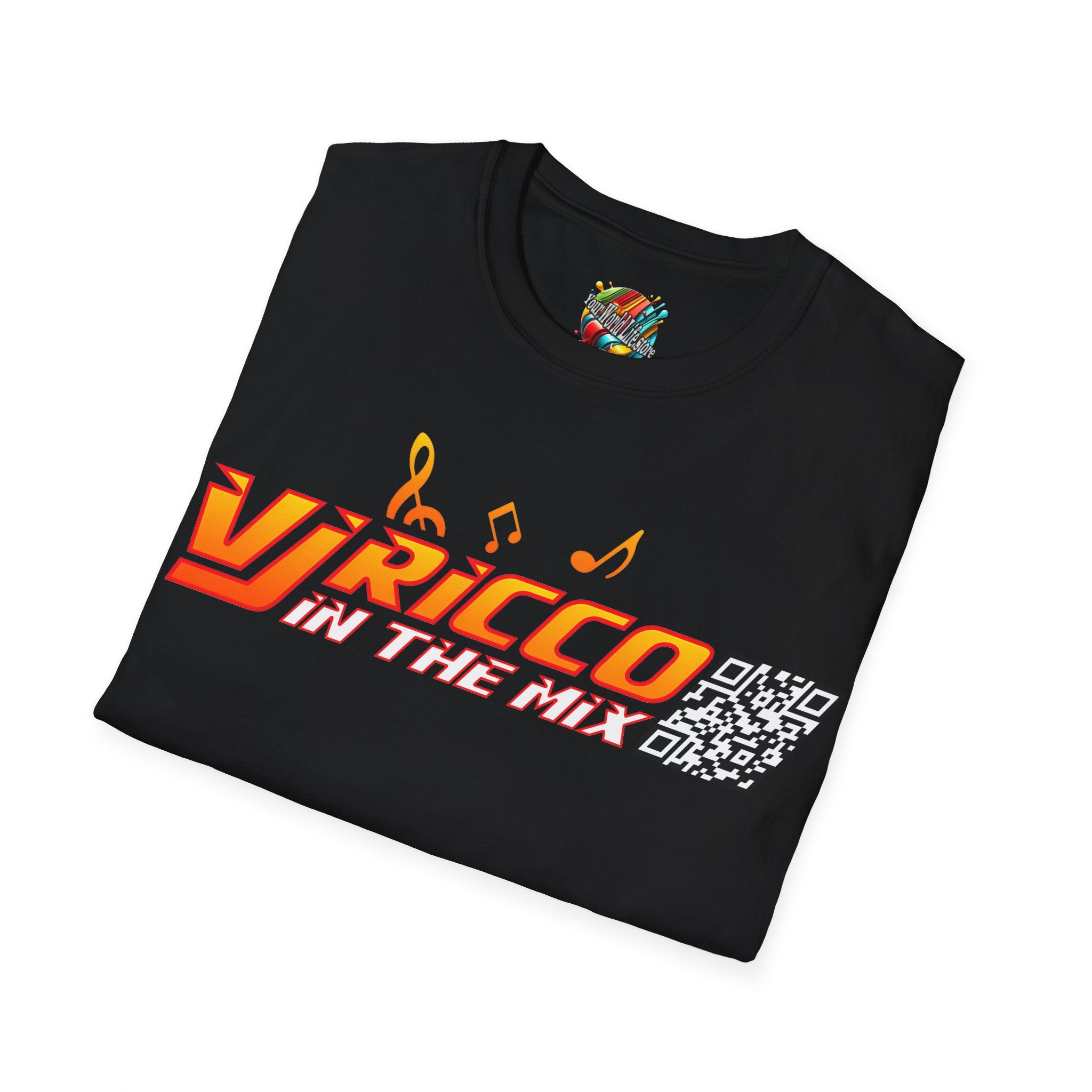 "VJ Ricco"🎤 Logo Branded T-Shirt - QR Discount