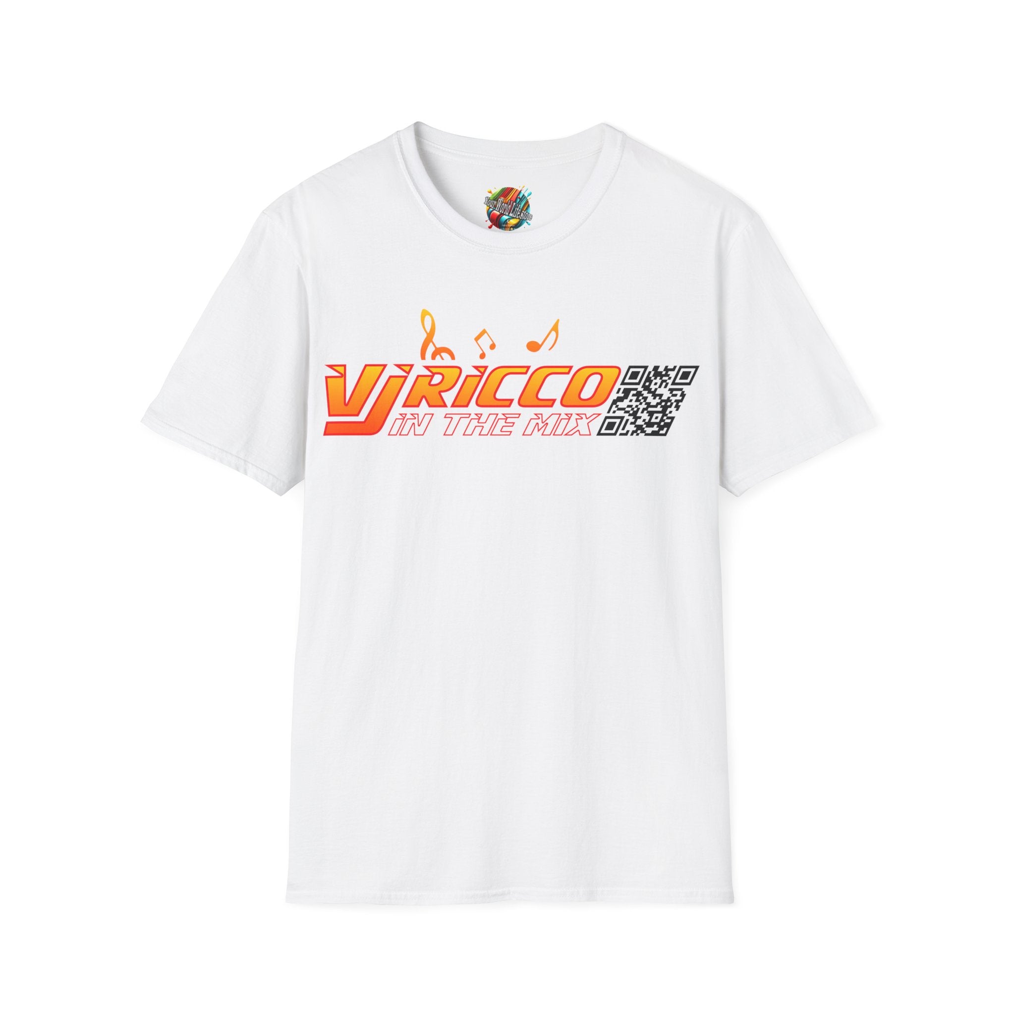 "VJ Ricco"🎤 Logo Branded T-Shirt - QR Discount