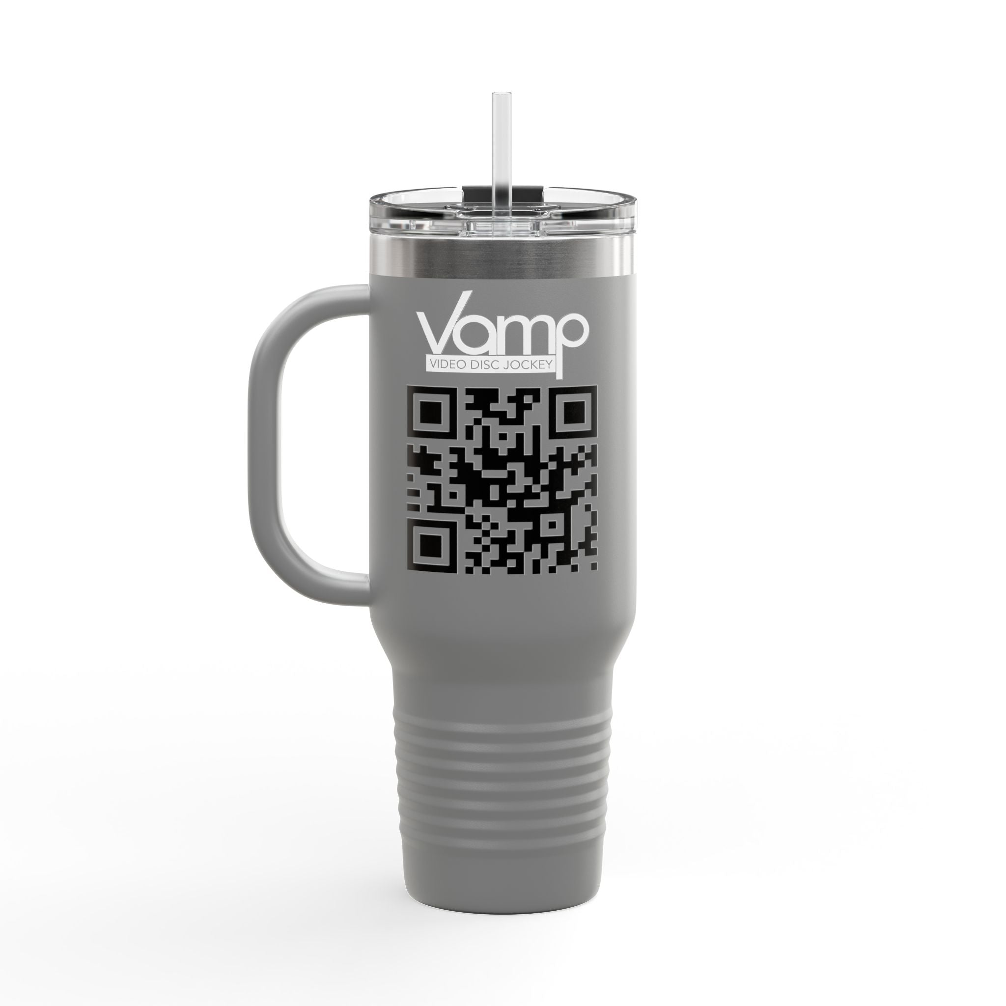 "DJ VAMP" 🎧Insulated Travel Mug - 40oz | Perfect for Music Lovers & On-the-Go Refreshments