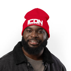 ICON Embroidered Knit Beanie – Cozy Winter Style