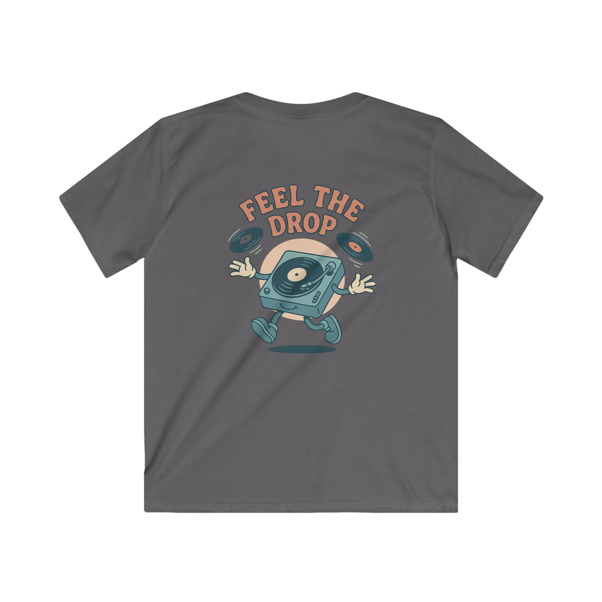 "Your World Life" Kids 🎧 "Feel the Drop" DJ Vibe Tee – Custom Music-Inspired Comfort & Style