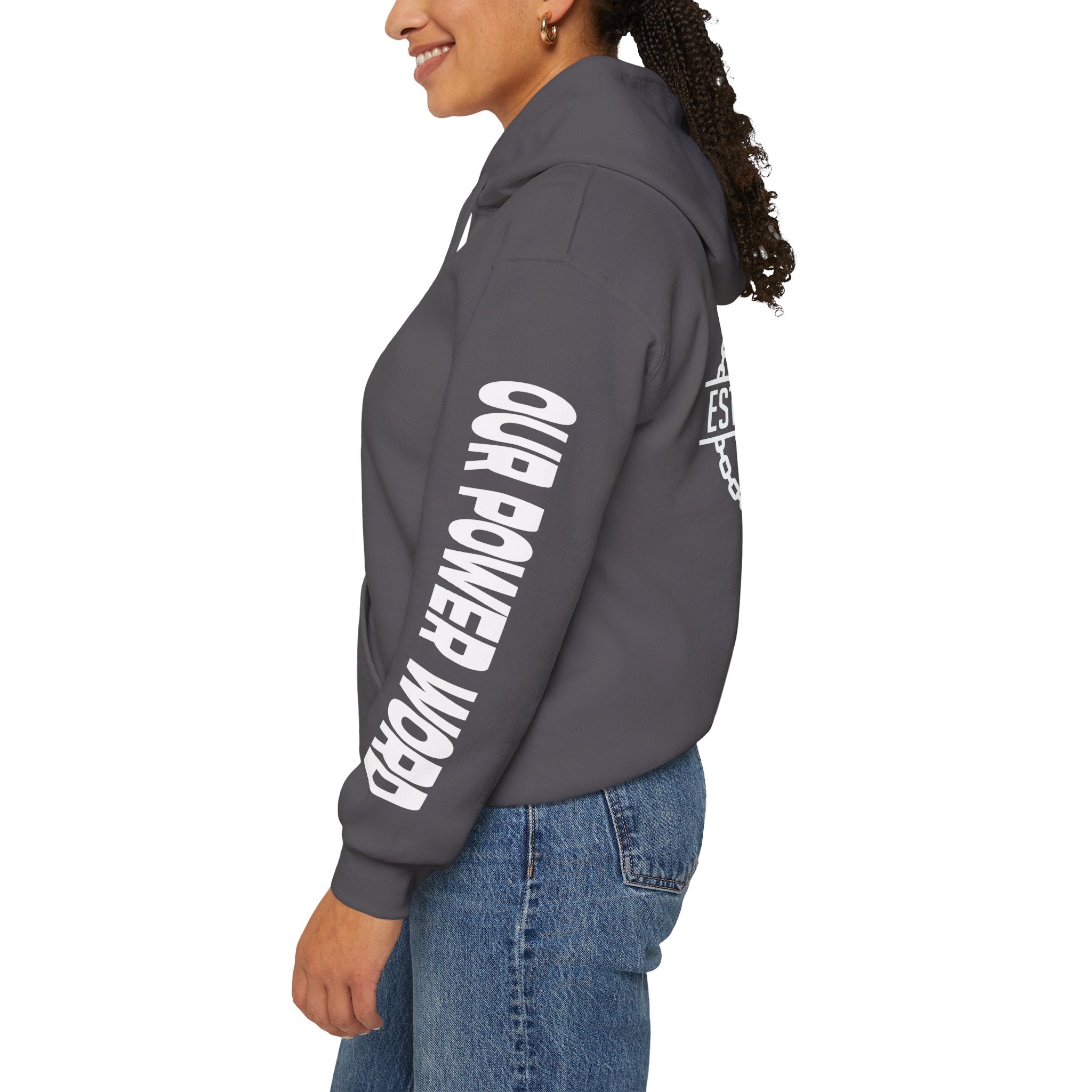 "Nightlife Elements" Customizable Unisex Heavy Blend Hoodie – Personalize w/Power Word