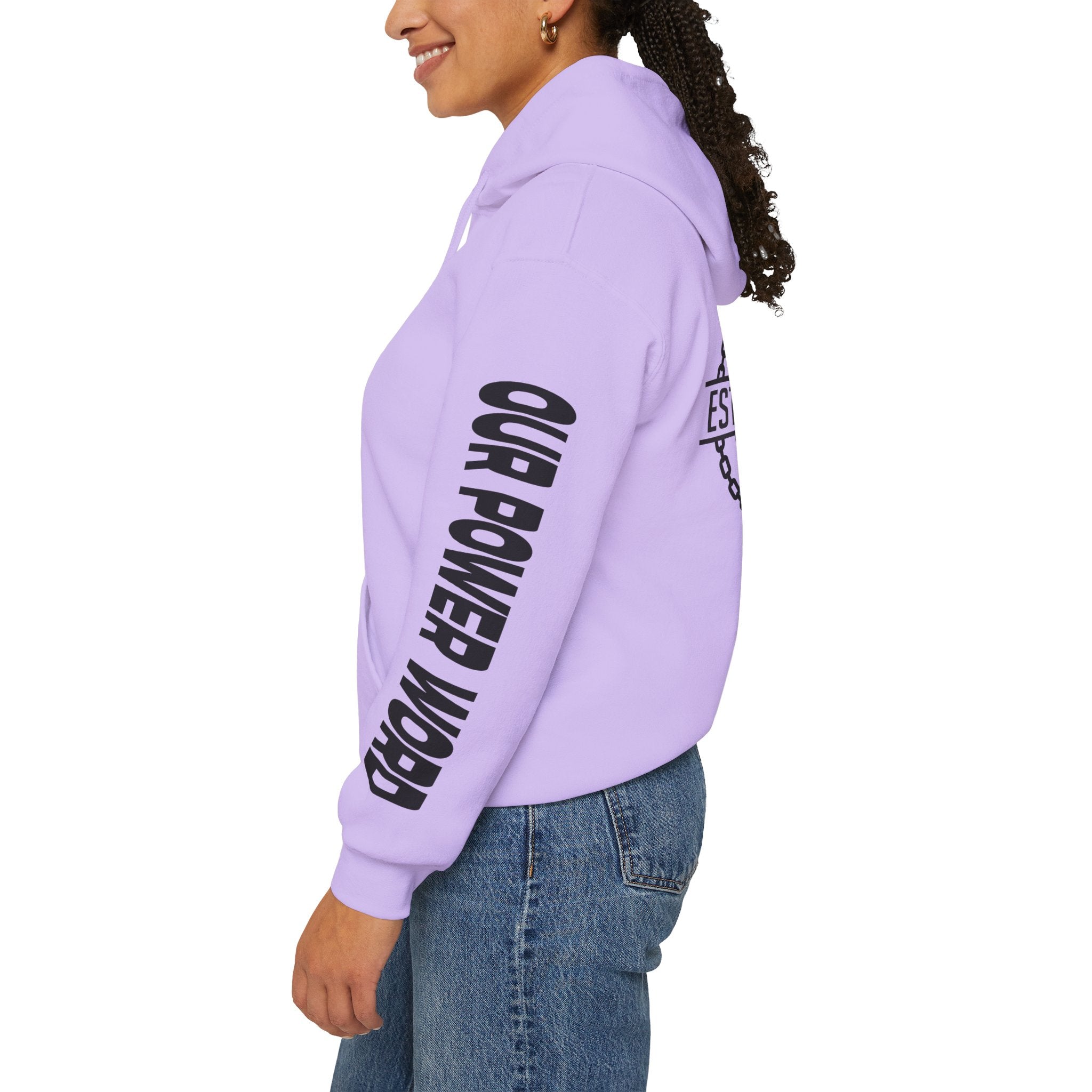 "Nightlife Elements" Customizable Unisex Heavy Blend Hoodie – Personalize w/Power Word