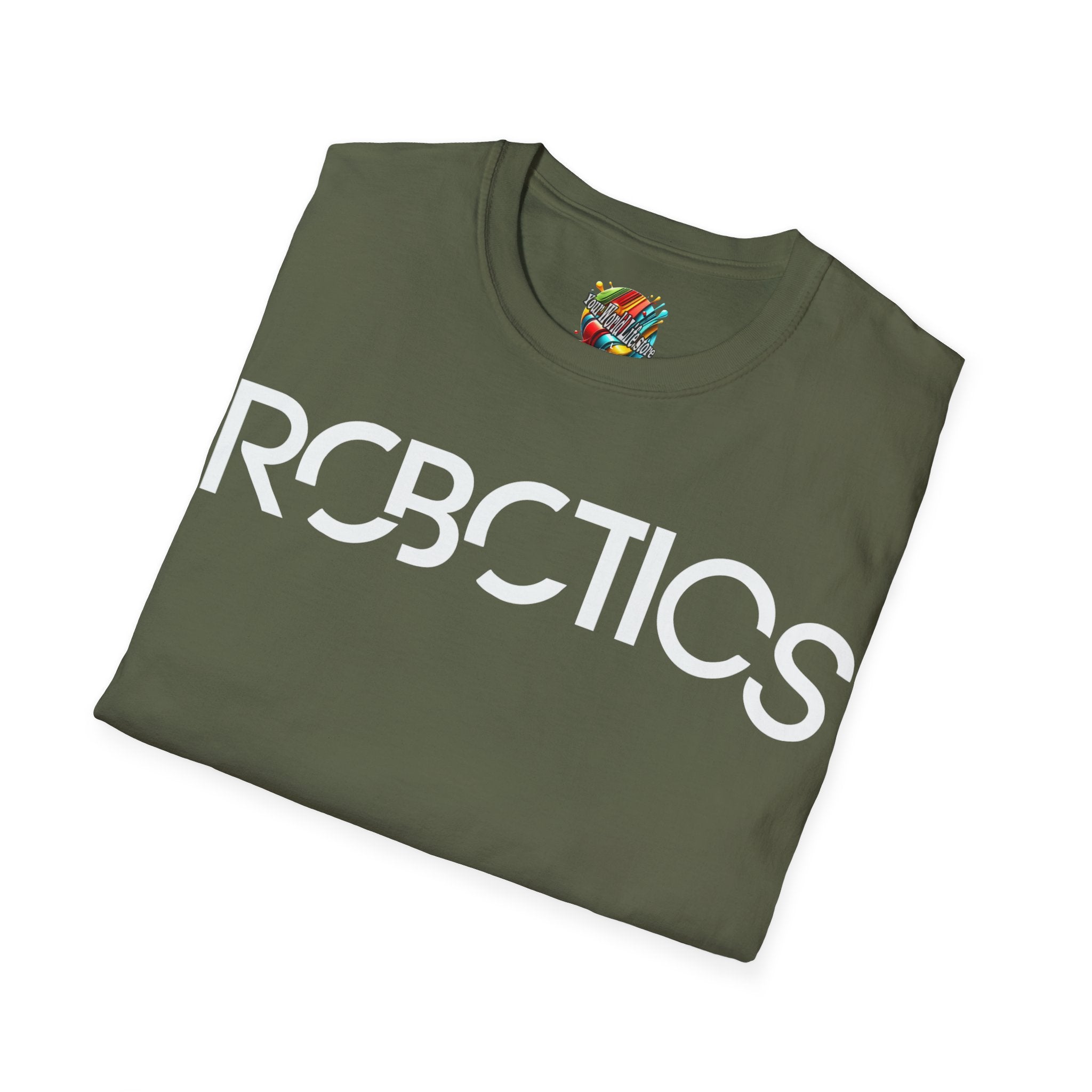 "DJ Robotics" 🤖 ⚡Future Frequencies Logo T-Shirt