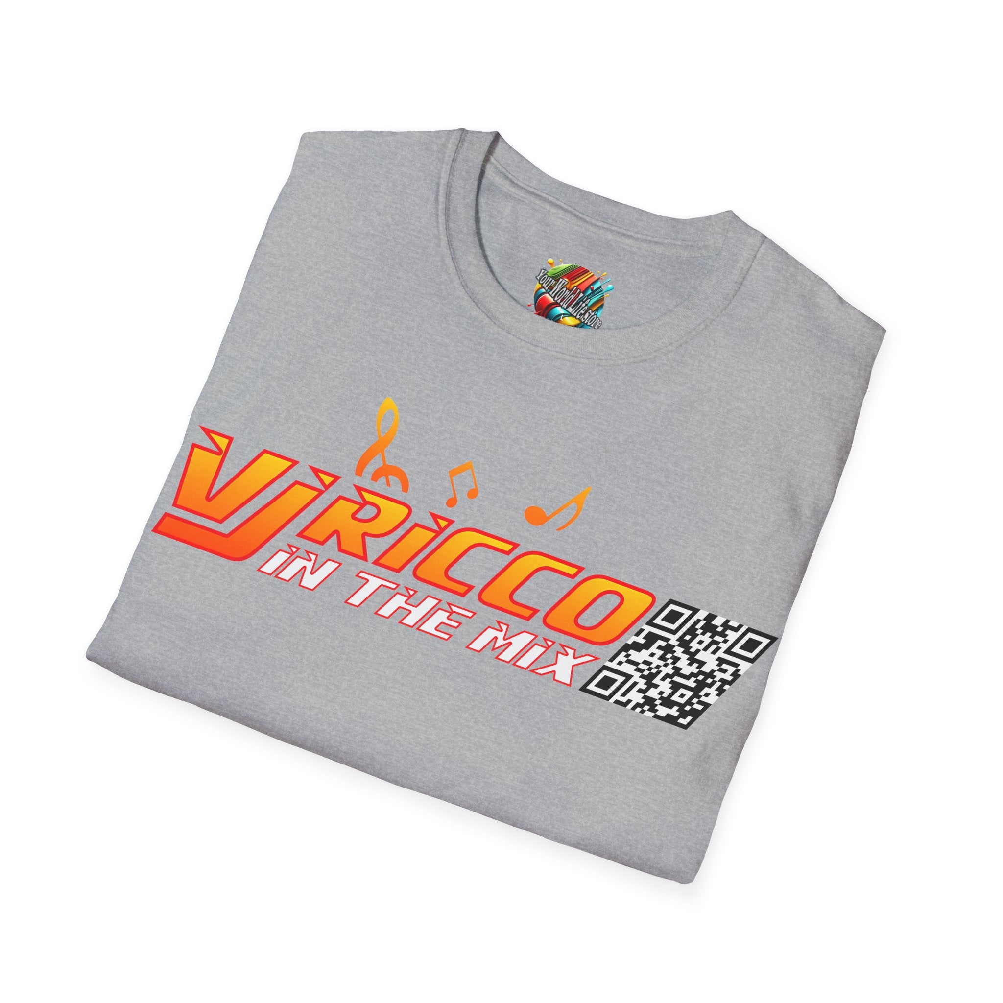 "VJ Ricco"🎤 Logo Branded T-Shirt - QR Discount