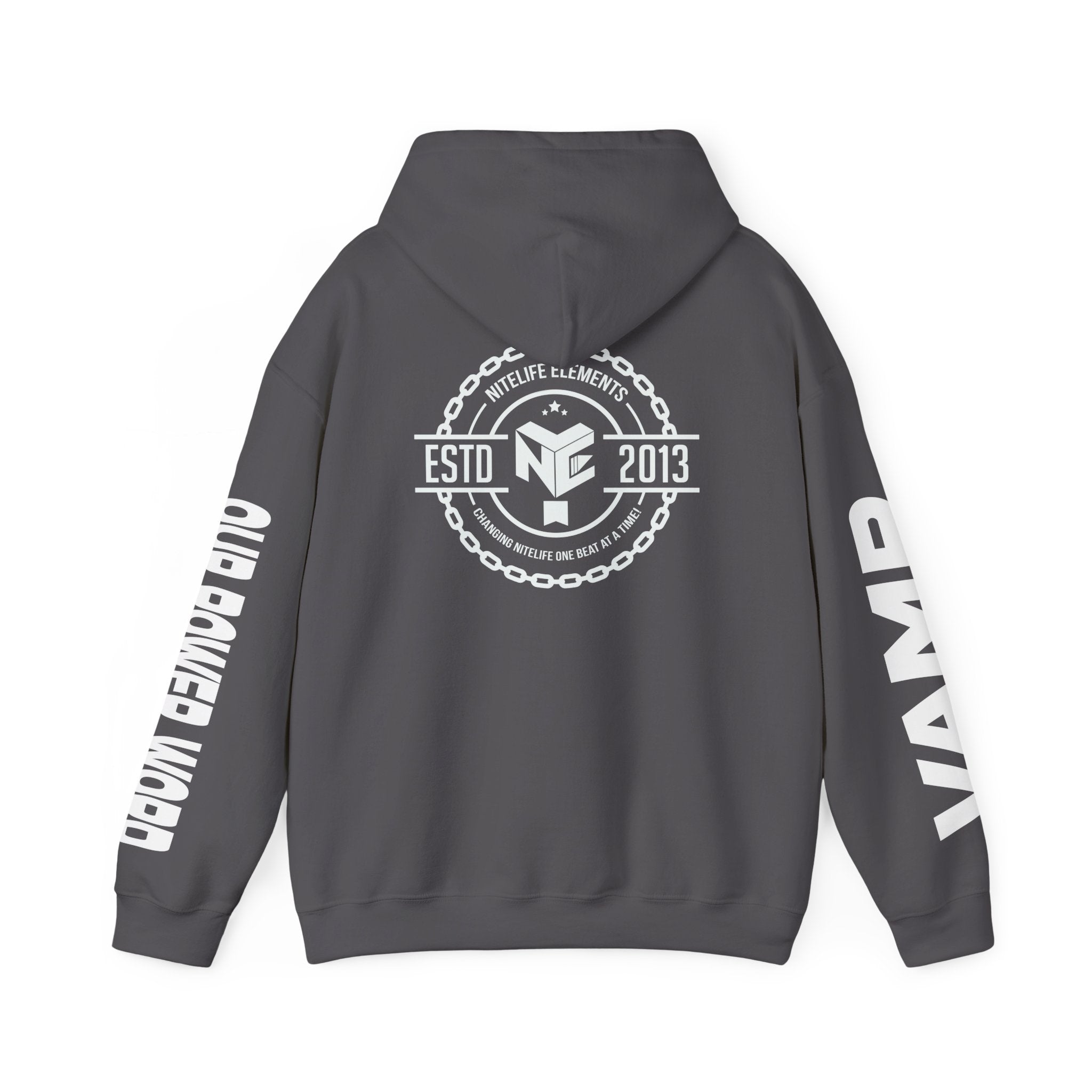 "Nightlife Elements" Customizable Unisex Heavy Blend Hoodie – Personalize w/Power Word
