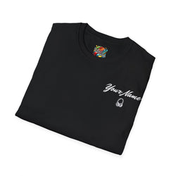 "DJ VAMP" 🎧Personalized Logo Tee – Bold, Loud, and Made to Move - QR