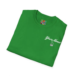 "DJ VAMP" 🎧Personalized Logo Tee – Bold, Loud, and Made to Move - QR