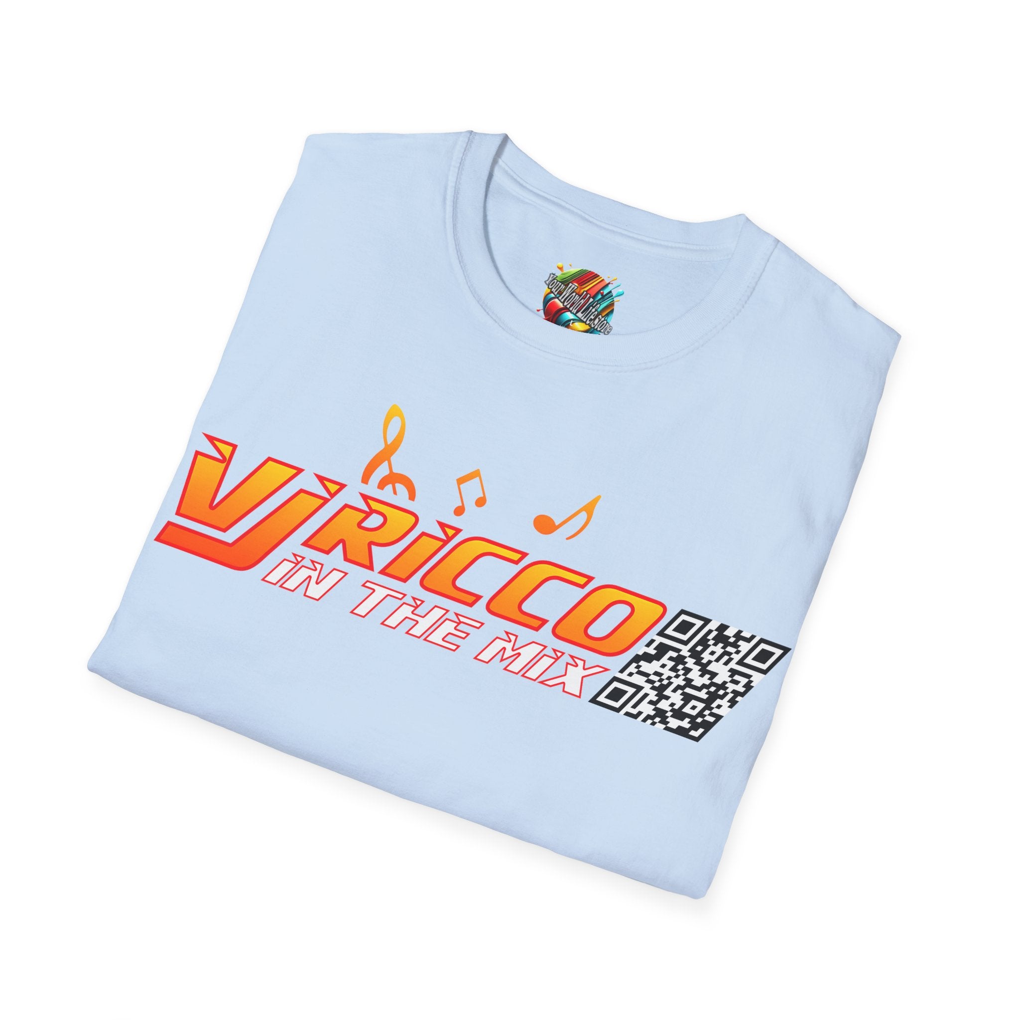 "VJ Ricco"🎤 Logo Branded T-Shirt - QR Discount