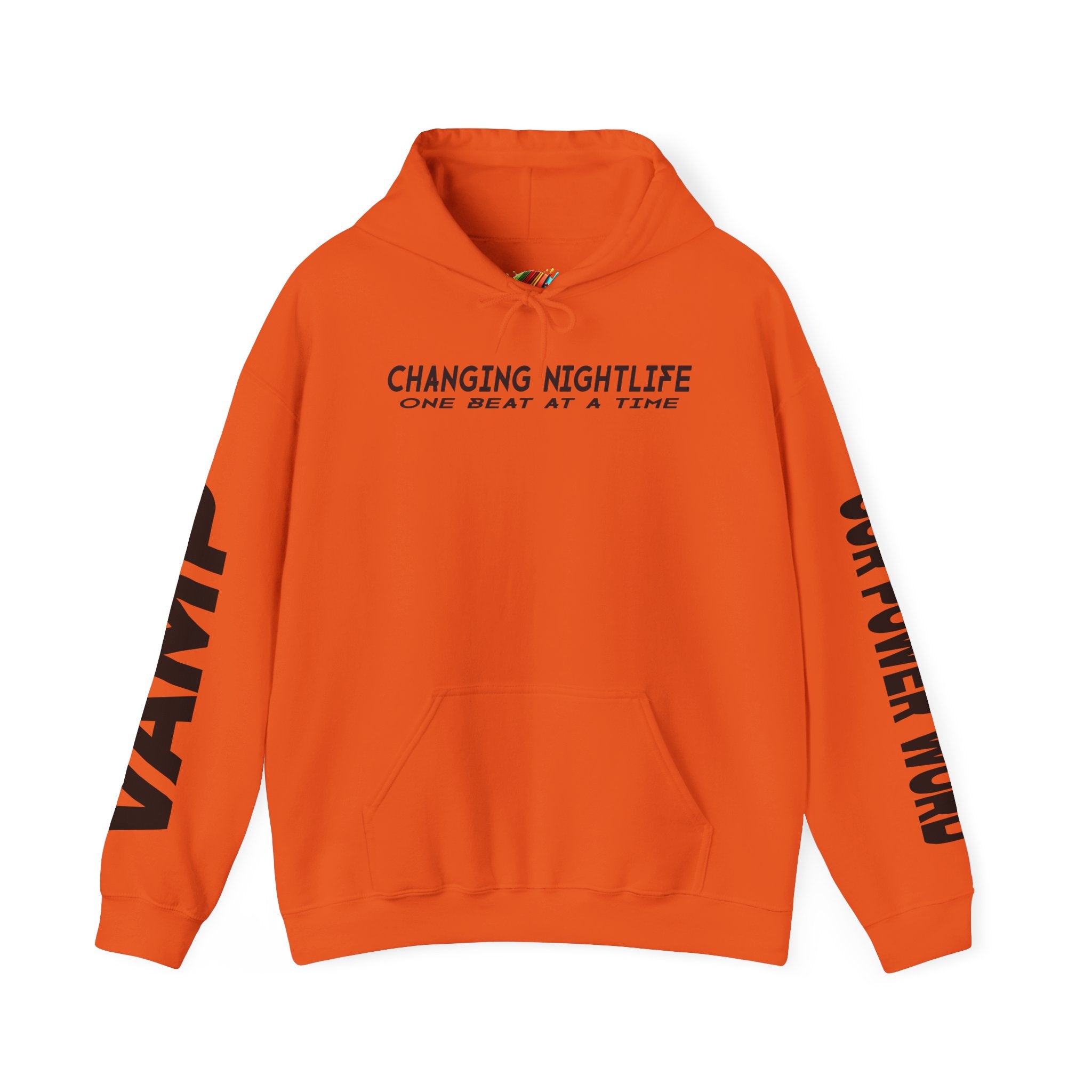 "Nightlife Elements" Customizable Unisex Heavy Blend Hoodie – Personalize w/Power Word