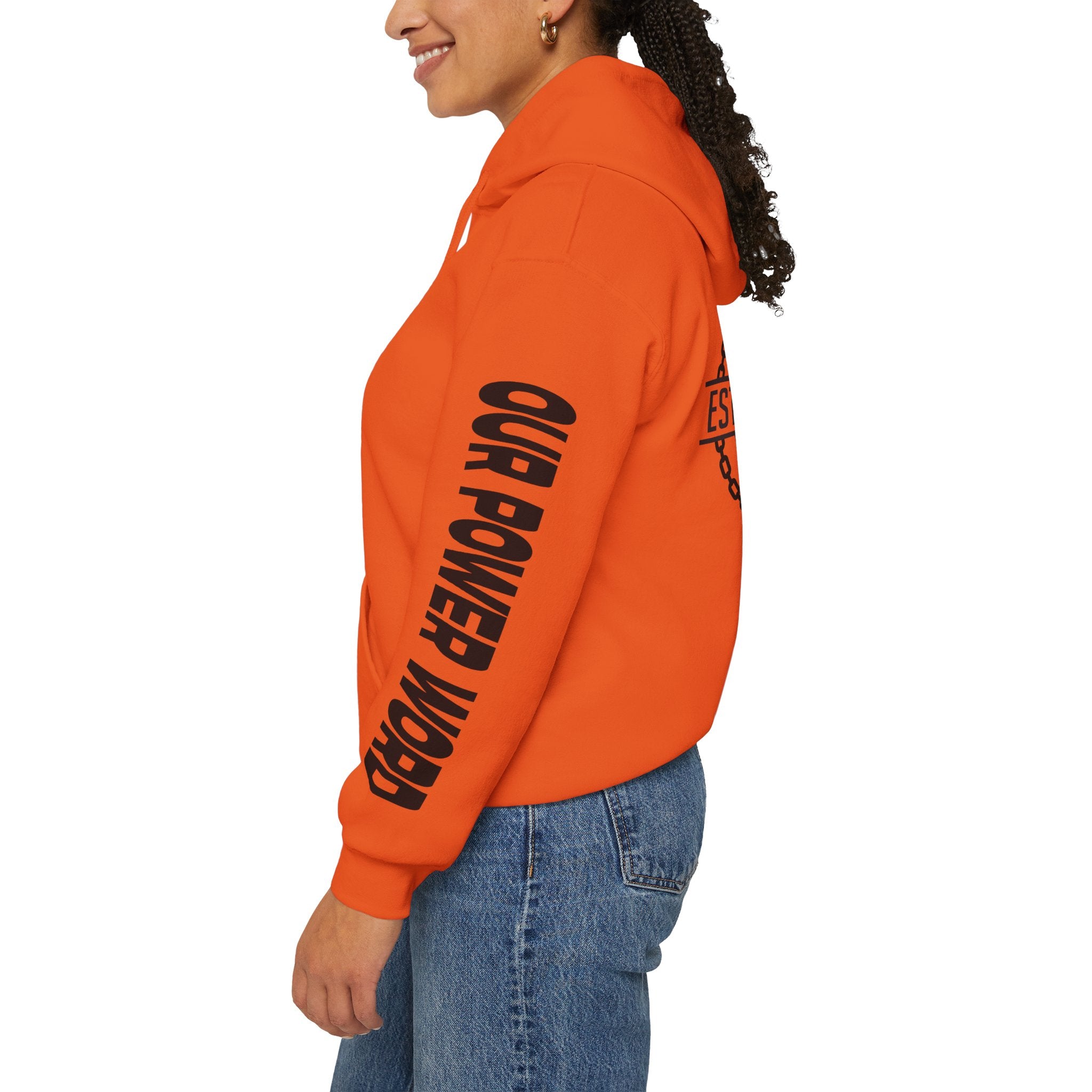 "Nightlife Elements" Customizable Unisex Heavy Blend Hoodie – Personalize w/Power Word