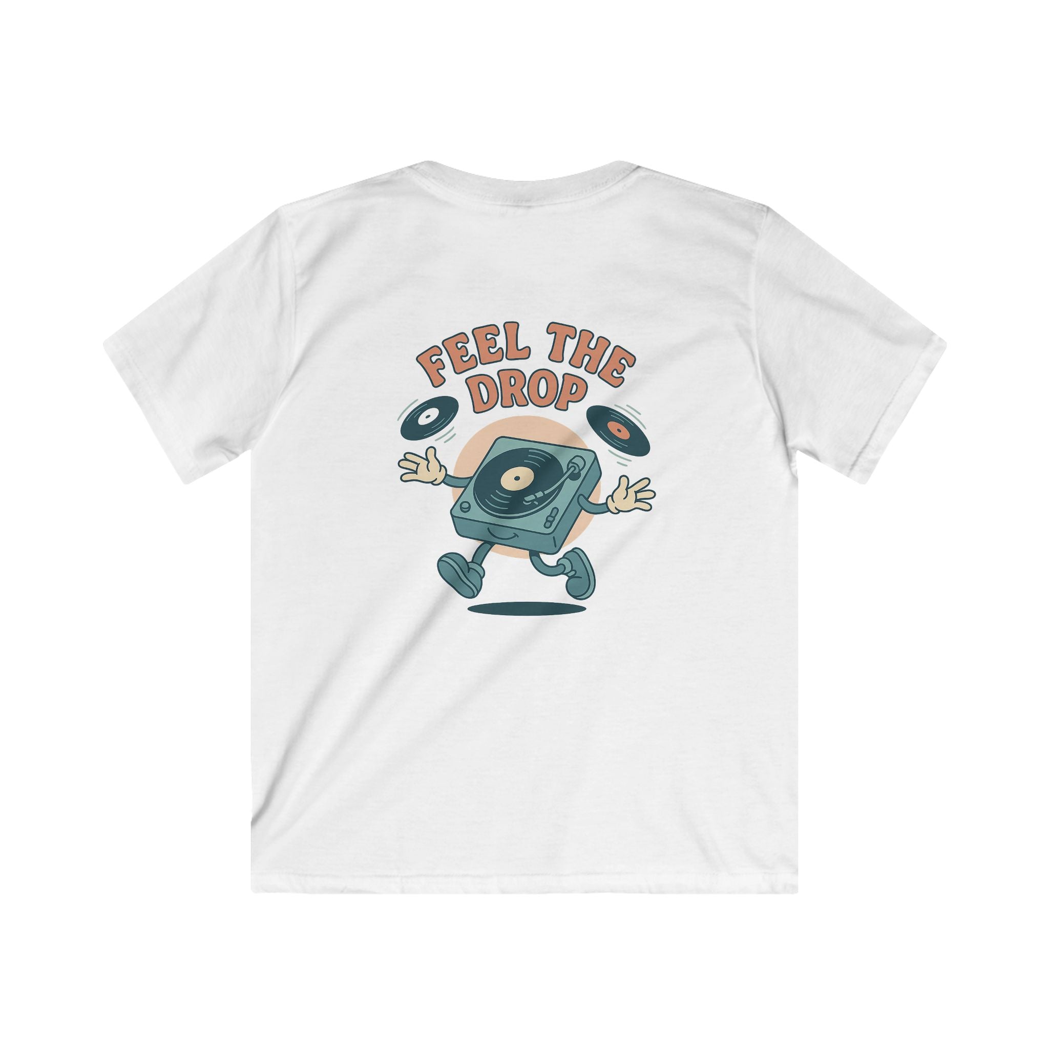 "Your World Life" Kids 🎧 "Feel the Drop" DJ Vibe Tee – Custom Music-Inspired Comfort & Style