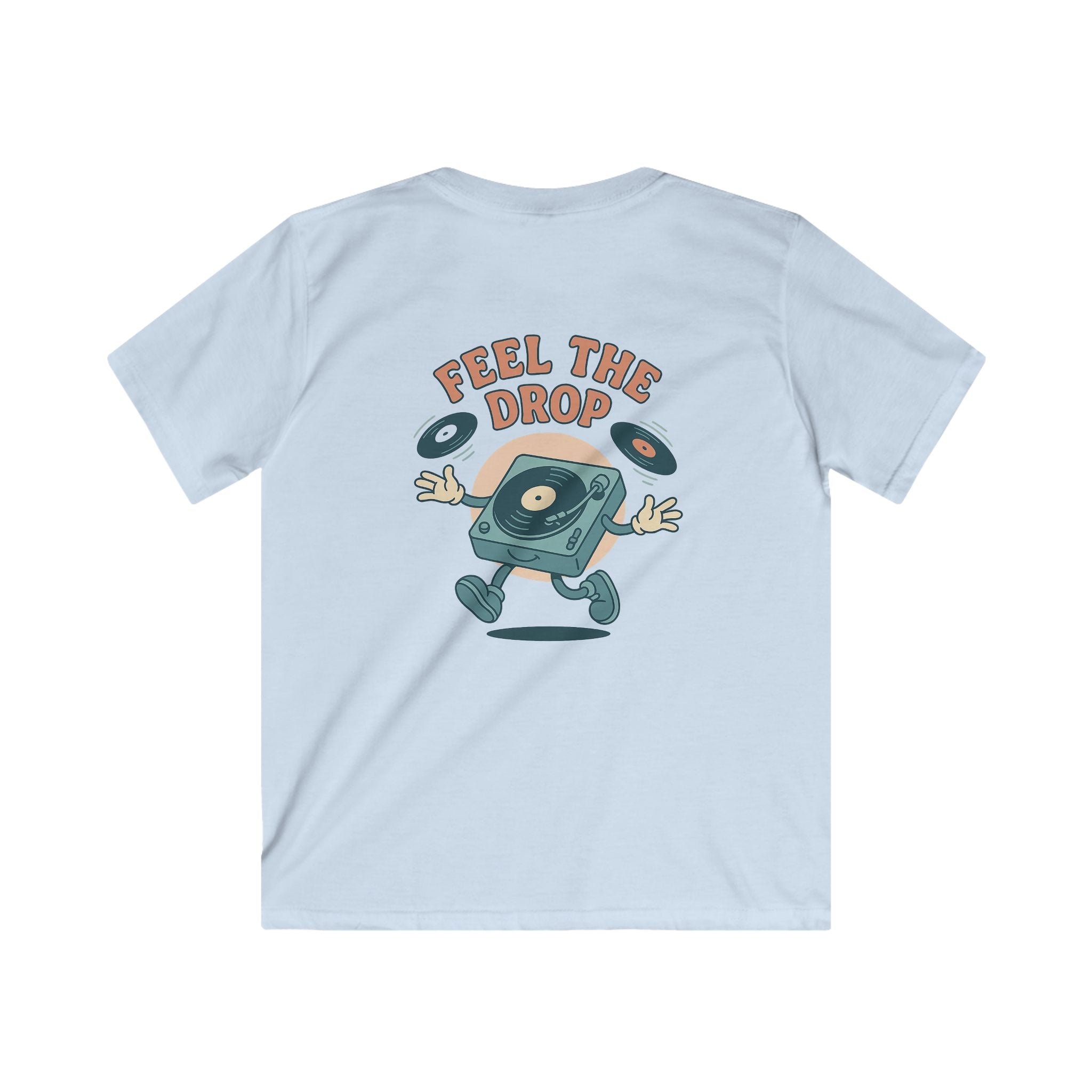 "Your World Life" Kids 🎧 "Feel the Drop" DJ Vibe Tee – Custom Music-Inspired Comfort & Style