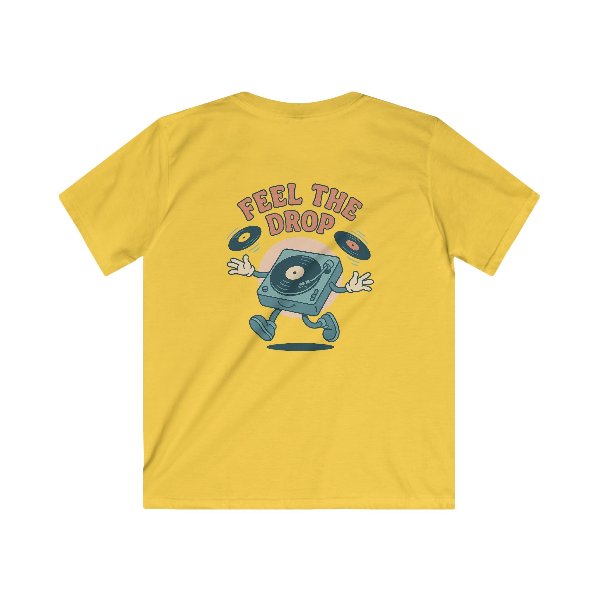 "Your World Life" Kids 🎧 "Feel the Drop" DJ Vibe Tee – Custom Music-Inspired Comfort & Style