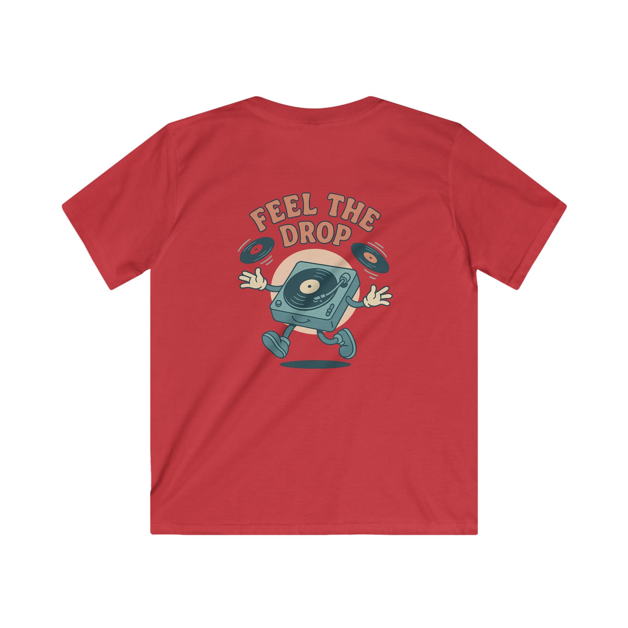 "Your World Life" Kids 🎧 "Feel the Drop" DJ Vibe Tee – Custom Music-Inspired Comfort & Style