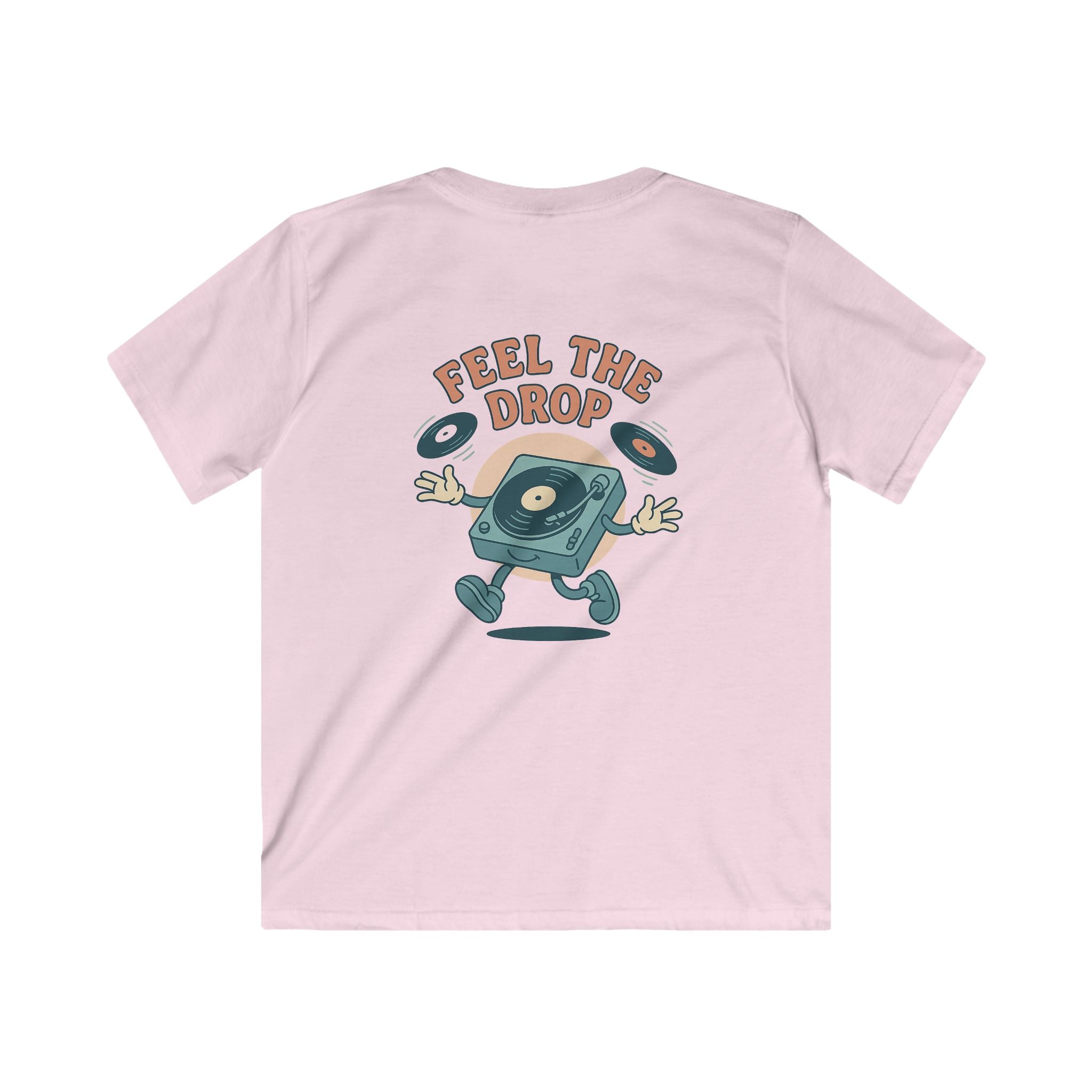 "Your World Life" Kids 🎧 "Feel the Drop" DJ Vibe Tee – Custom Music-Inspired Comfort & Style