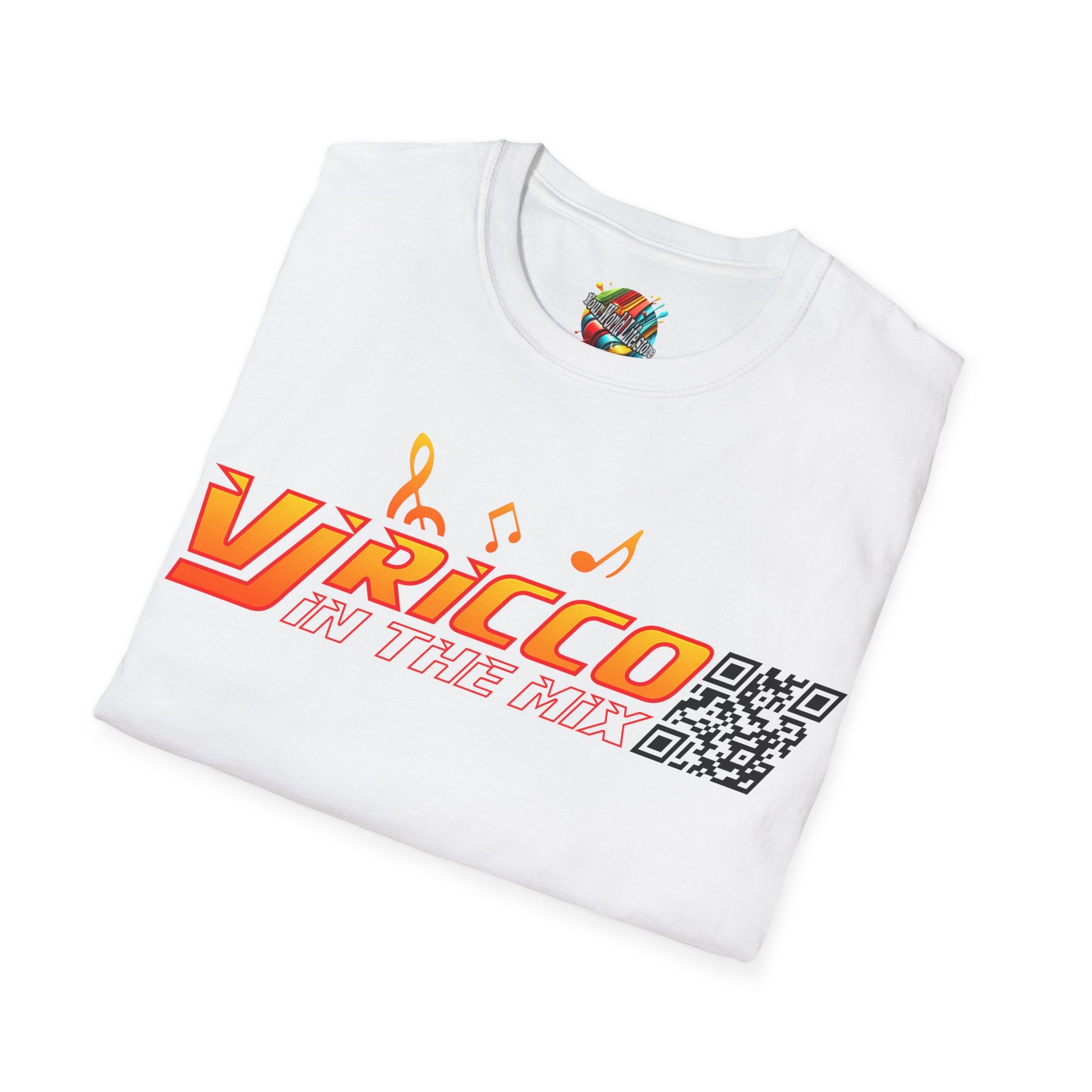 "VJ Ricco"🎤 Logo Branded T-Shirt - QR Discount