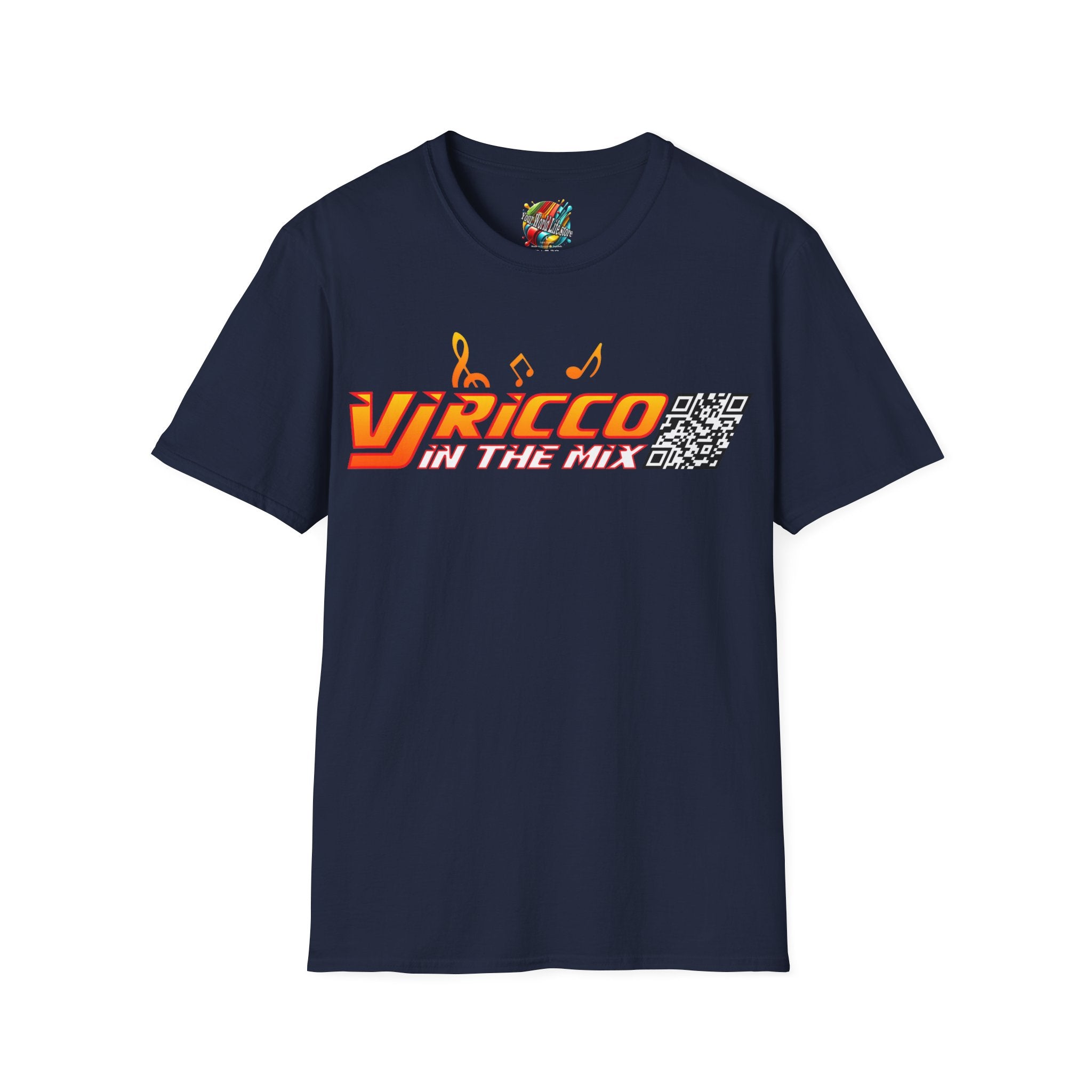 "VJ Ricco"🎤 Logo Branded T-Shirt - QR Discount