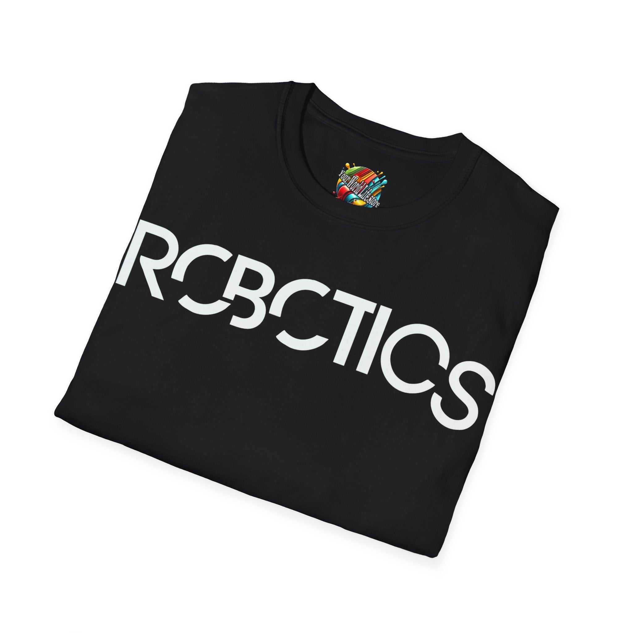 "DJ Robotics" 🤖 ⚡Future Frequencies Logo T-Shirt