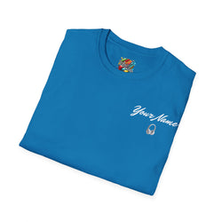 "DJ VAMP" 🎧Personalized Logo Tee – Bold, Loud, and Made to Move - QR