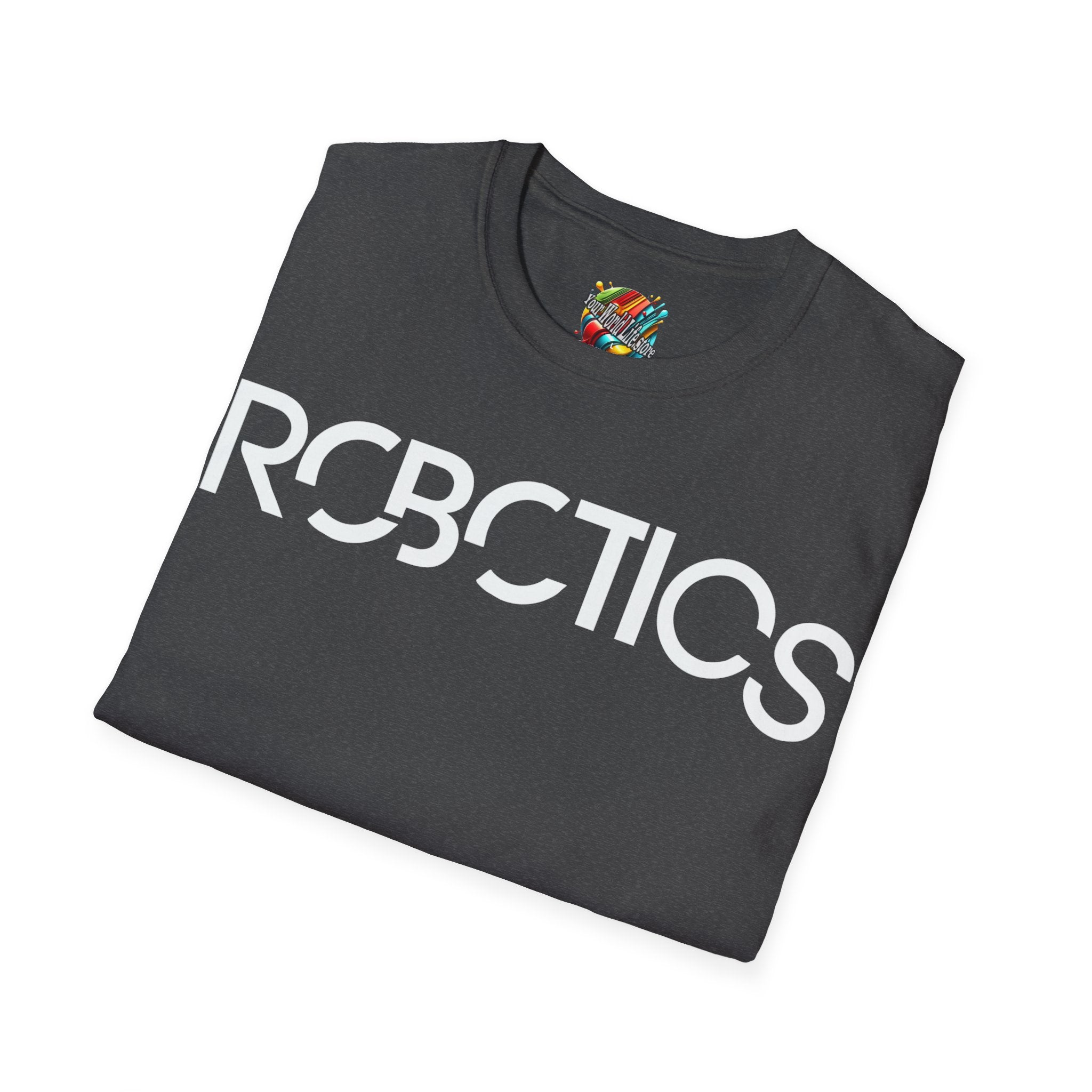 "DJ Robotics" 🤖 ⚡Future Frequencies Logo T-Shirt