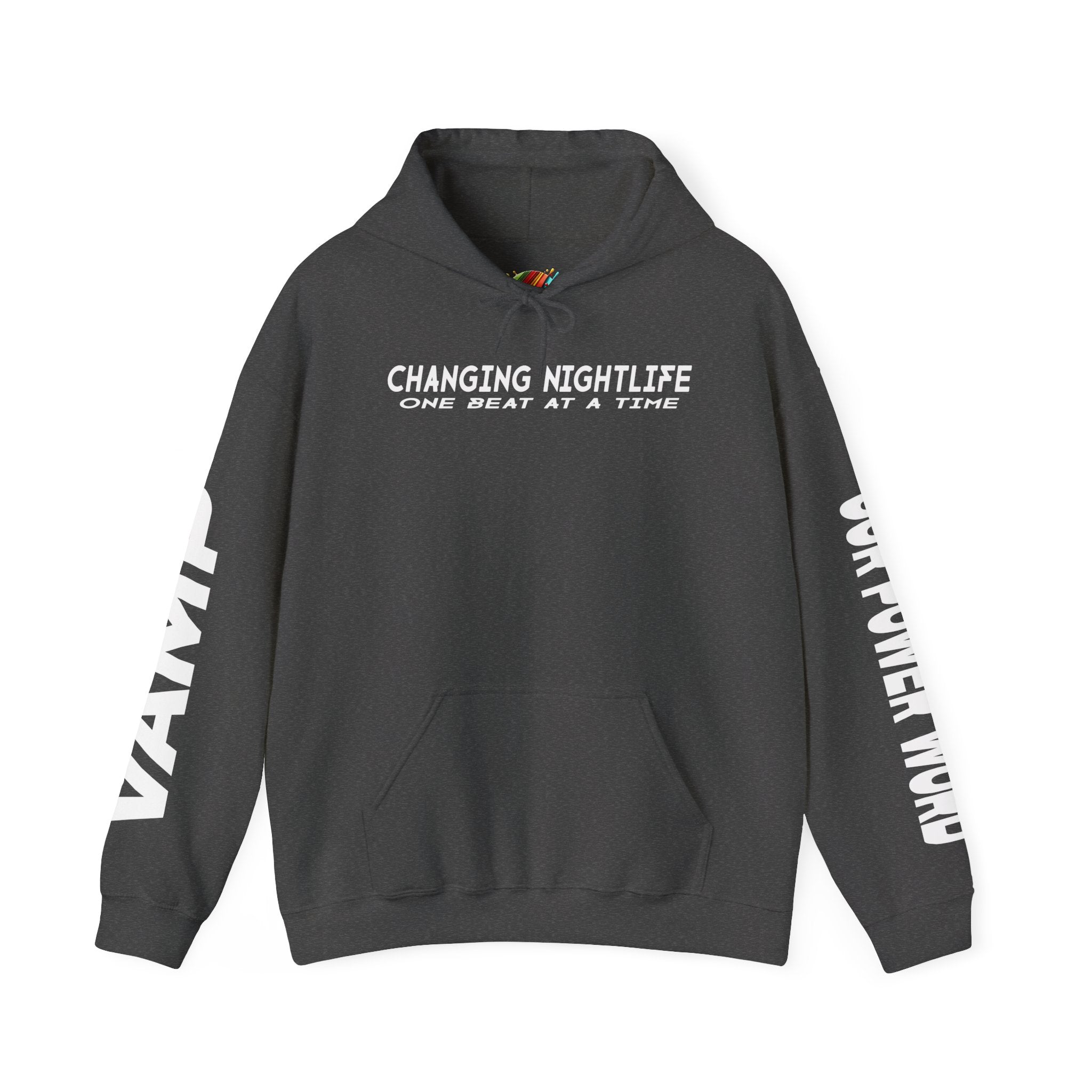 "Nightlife Elements" Customizable Unisex Heavy Blend Hoodie – Personalize w/Power Word