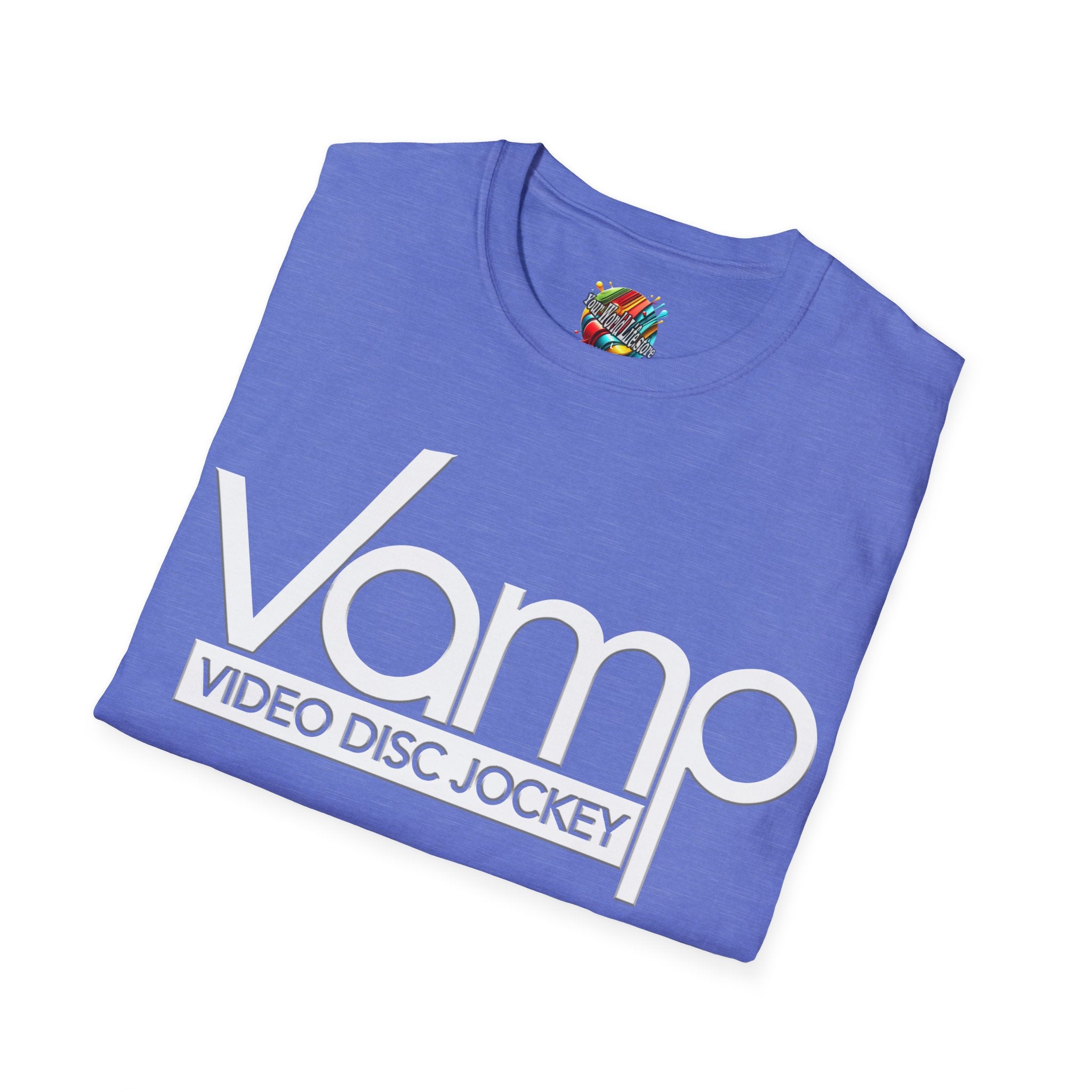 "DJ VAMP" 🎧Signature Logo Tee – Bold, Loud, and Made to Move