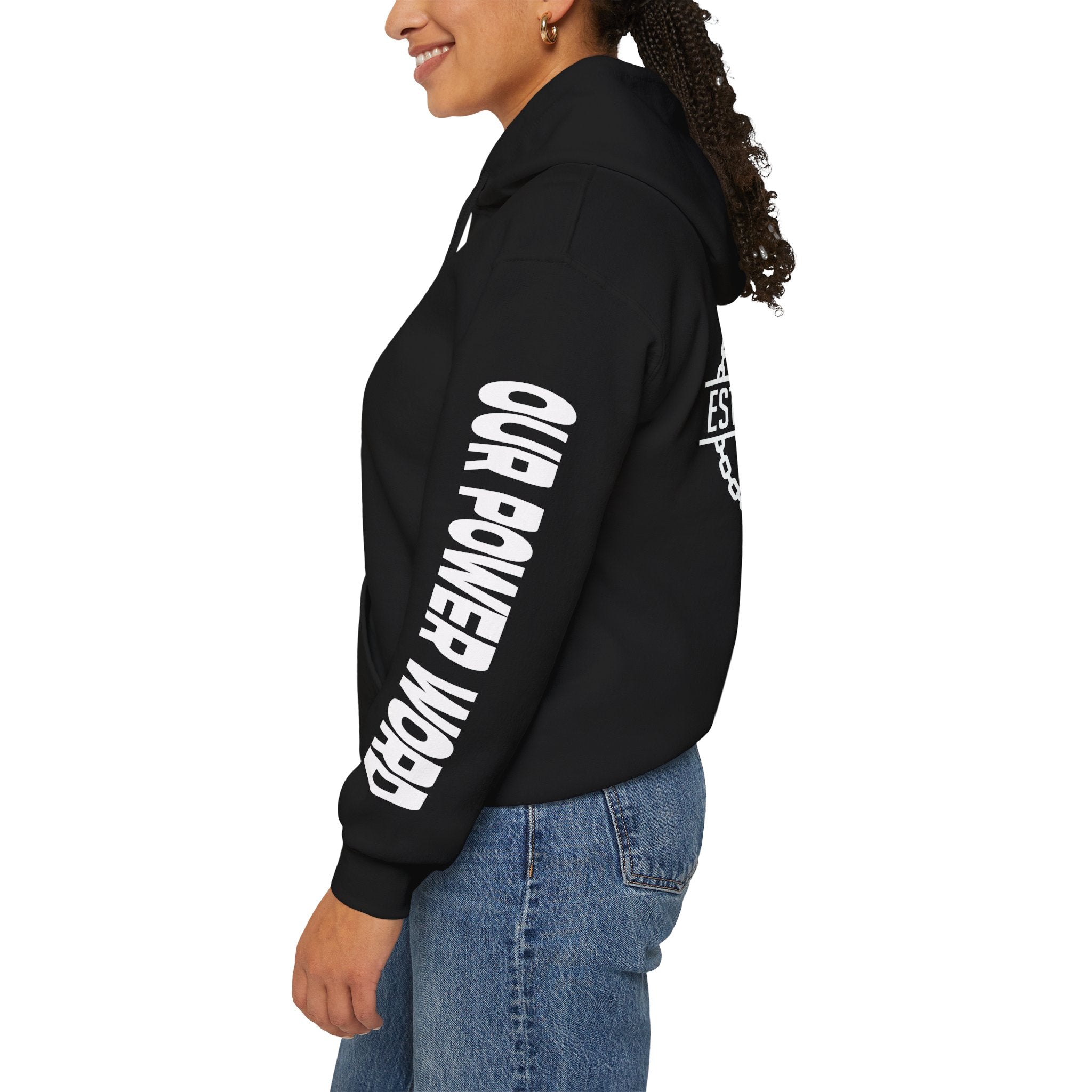 "Nightlife Elements" Customizable Unisex Heavy Blend Hoodie – Personalize w/Power Word
