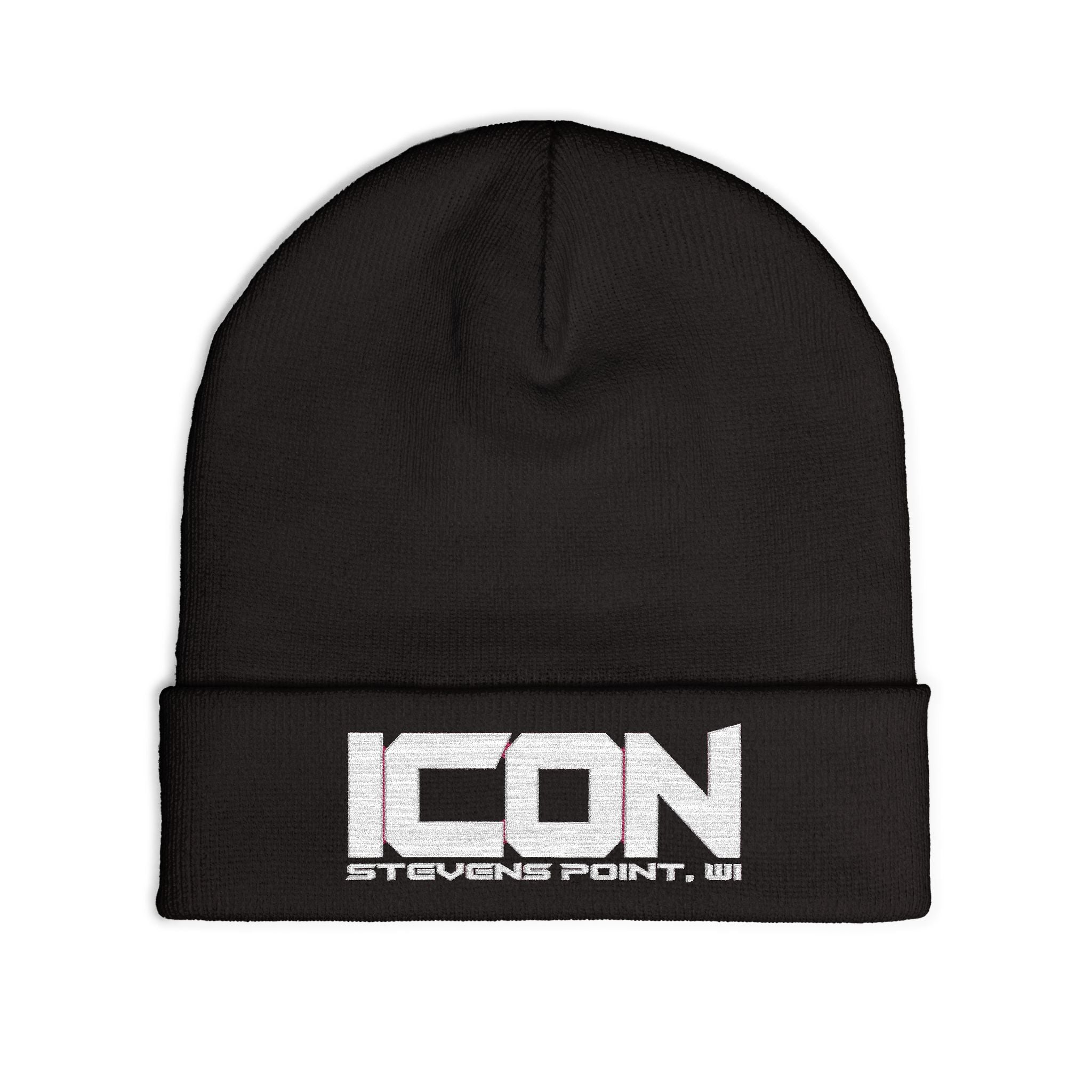 ICON Embroidered Knit Beanie – Cozy Winter Style