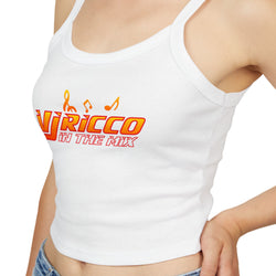 "VJ Ricco"🎤 Women’s Music Vibe Spaghetti Strap Tank – Summer Style, Festival Ready