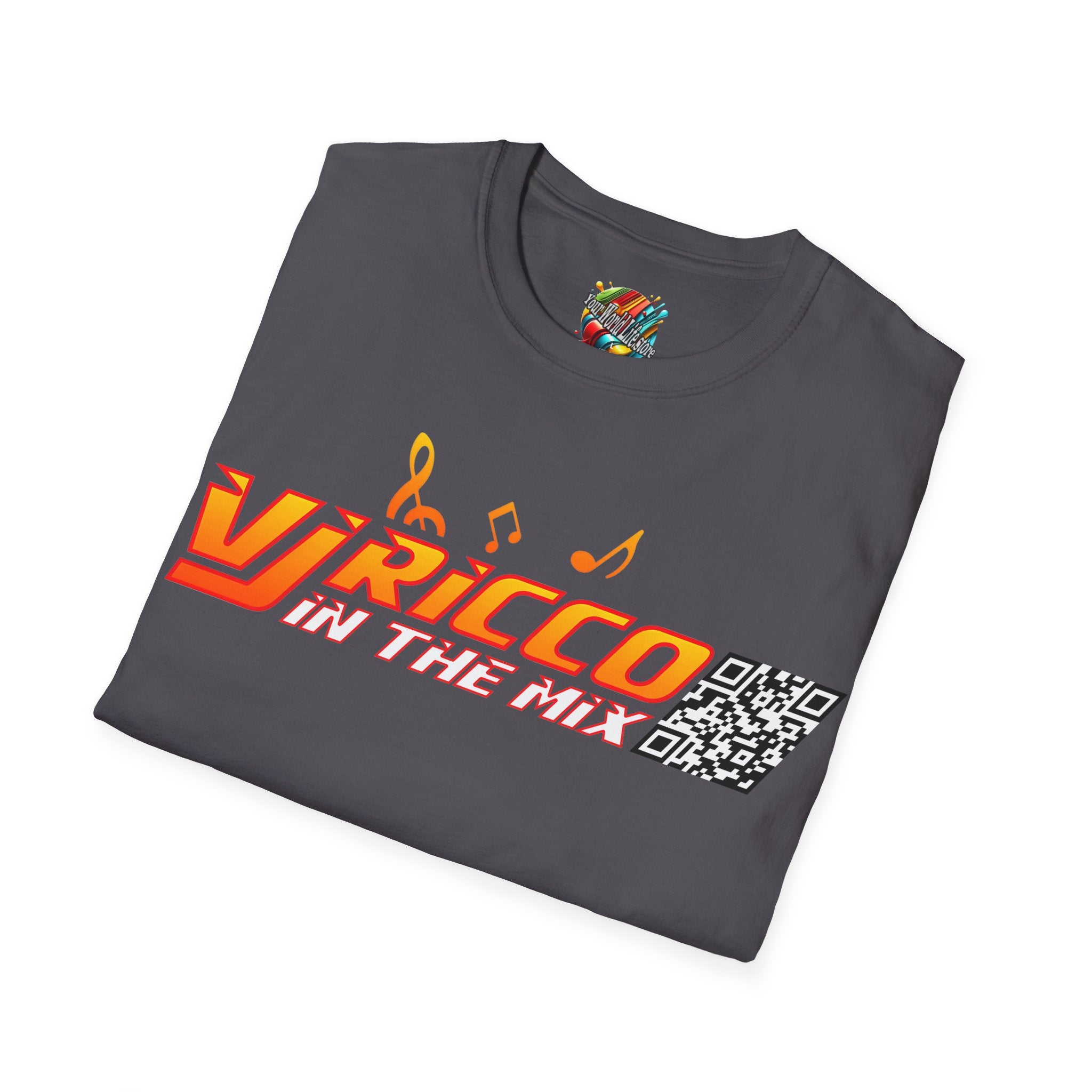 "VJ Ricco"🎤 Logo Branded T-Shirt - QR Discount