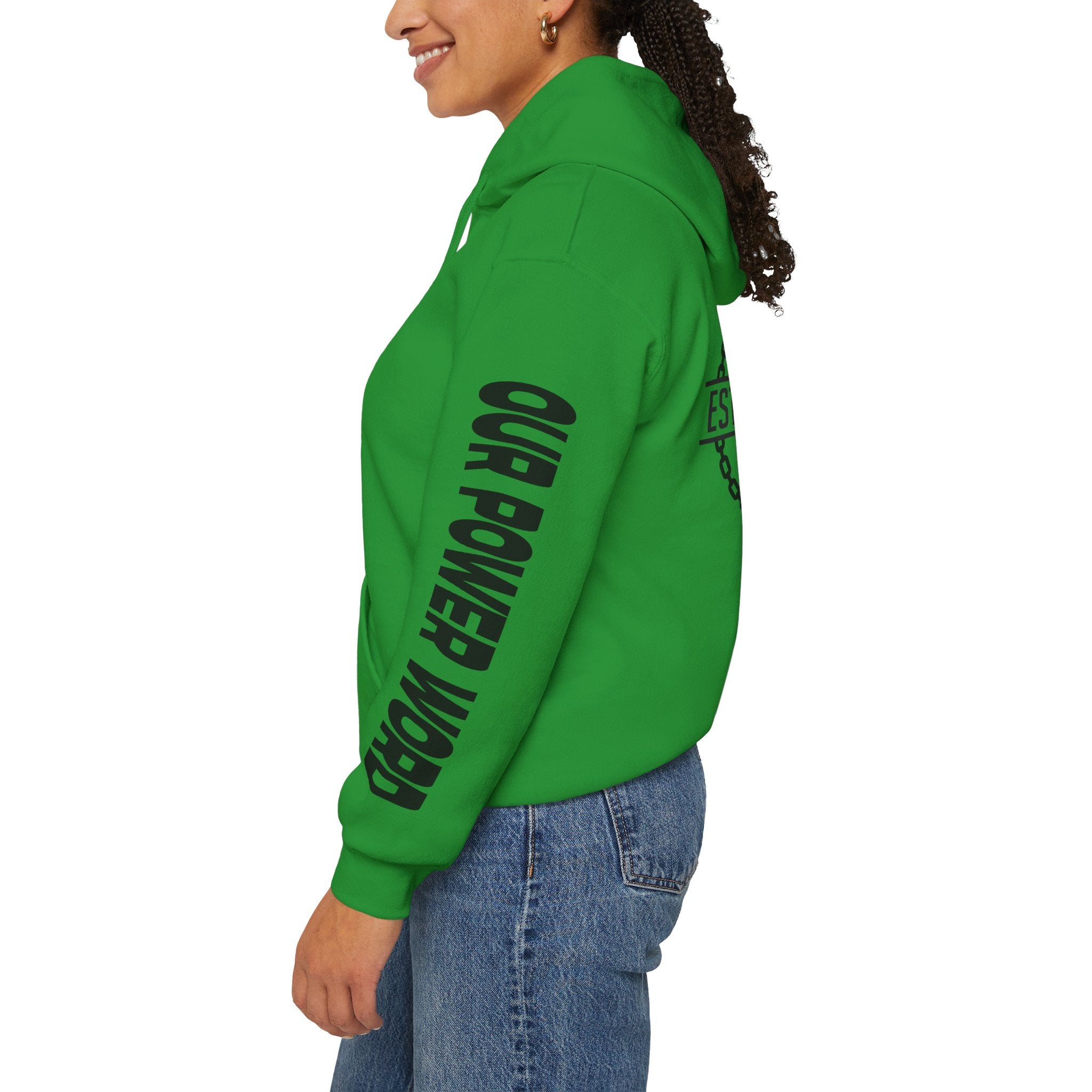 "Nightlife Elements" Customizable Unisex Heavy Blend Hoodie – Personalize w/Power Word