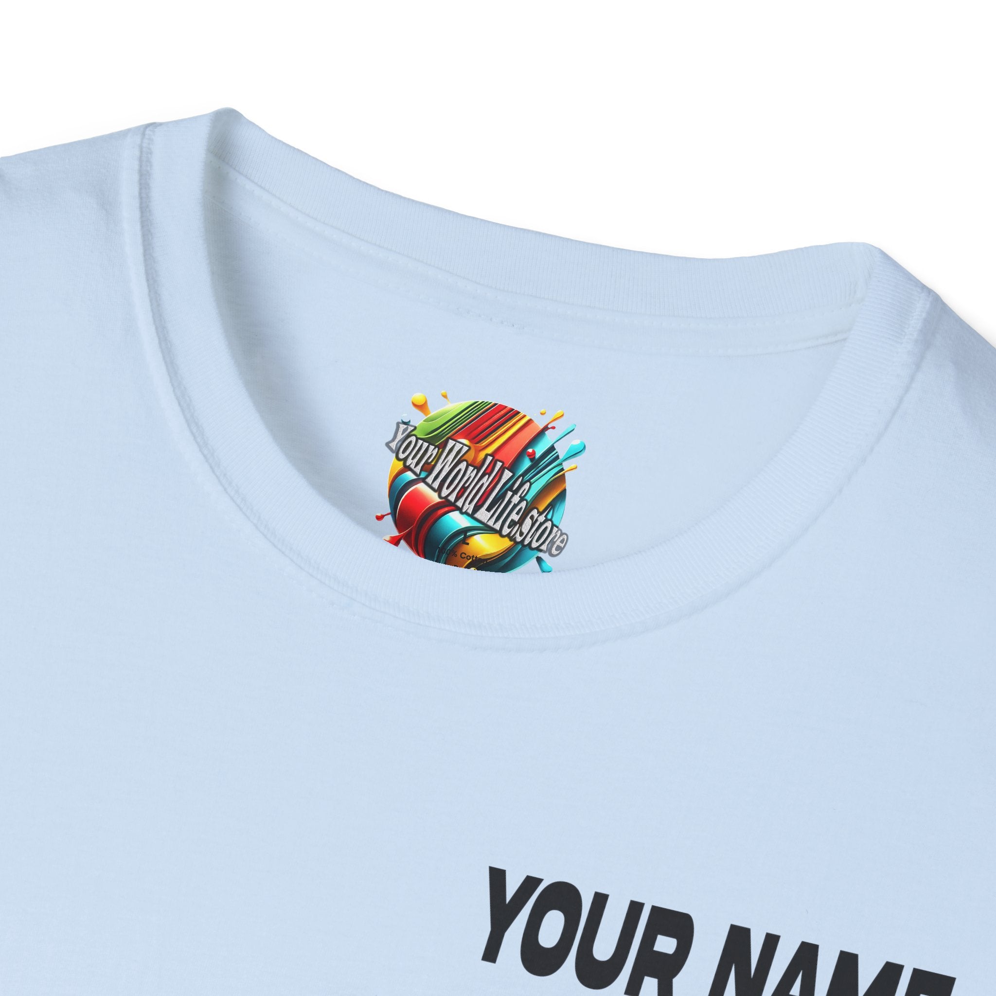 "Your World Life" 🎶 Mix. Pour. Repeat. – Custom Unisex Soft style T-Shirt - Light Colors