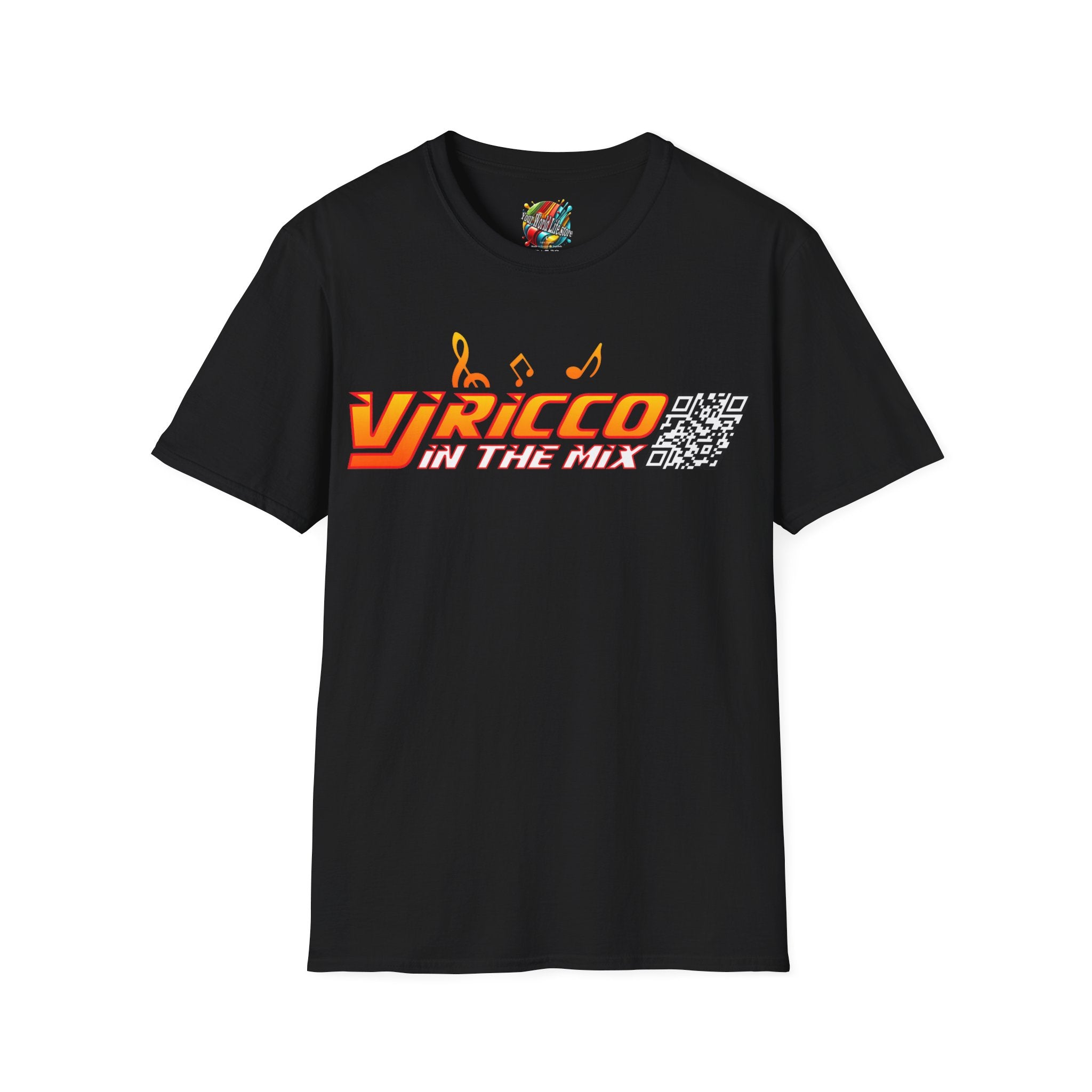 "VJ Ricco"🎤 Logo Branded T-Shirt - QR Discount