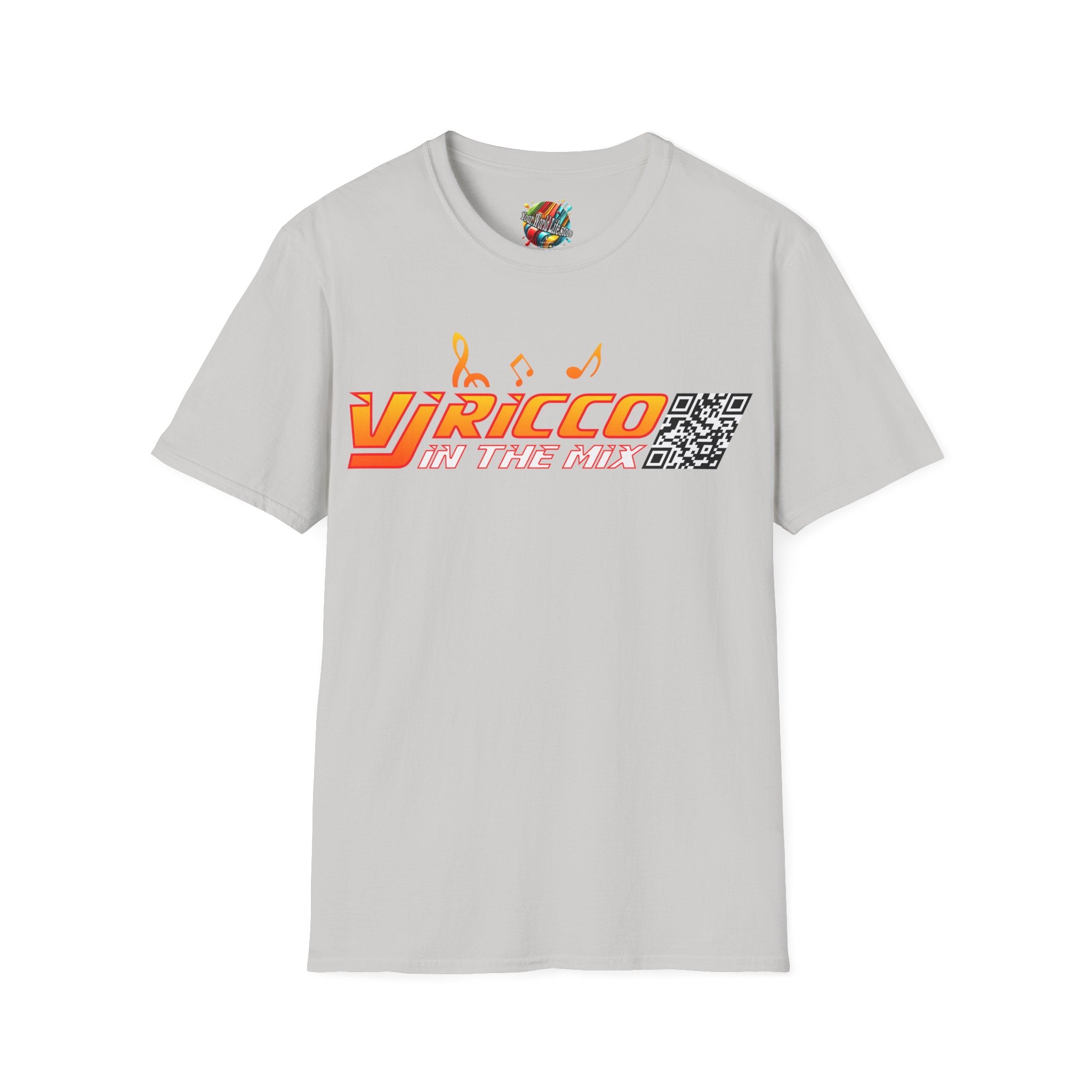 "VJ Ricco"🎤 Logo Branded T-Shirt - QR Discount