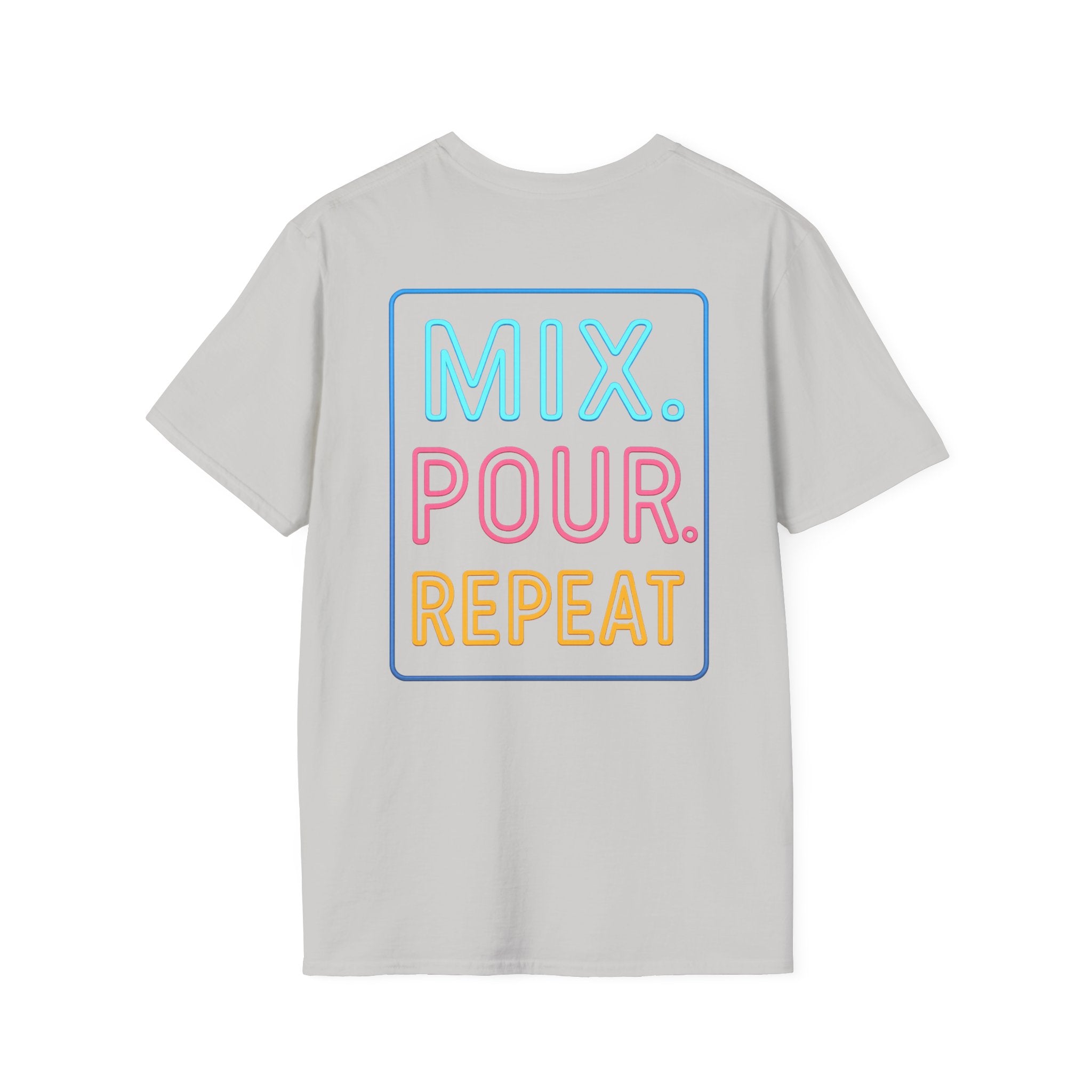 "Your World Life" 🎶 Mix. Pour. Repeat. – Custom Unisex Soft style T-Shirt - Light Colors