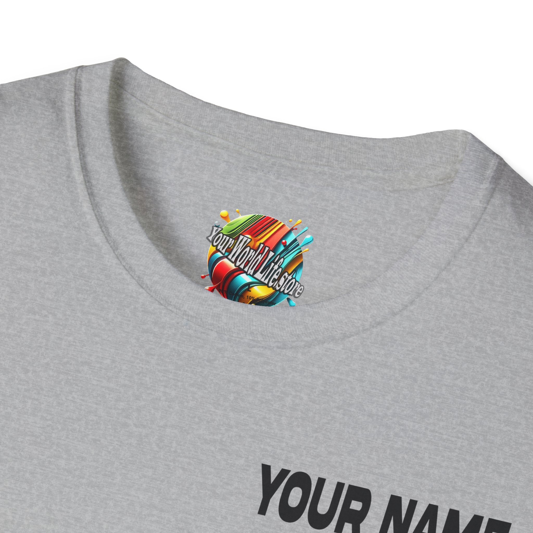 "Your World Life" 🎶 Mix. Pour. Repeat. – Custom Unisex Soft style T-Shirt - Light Colors