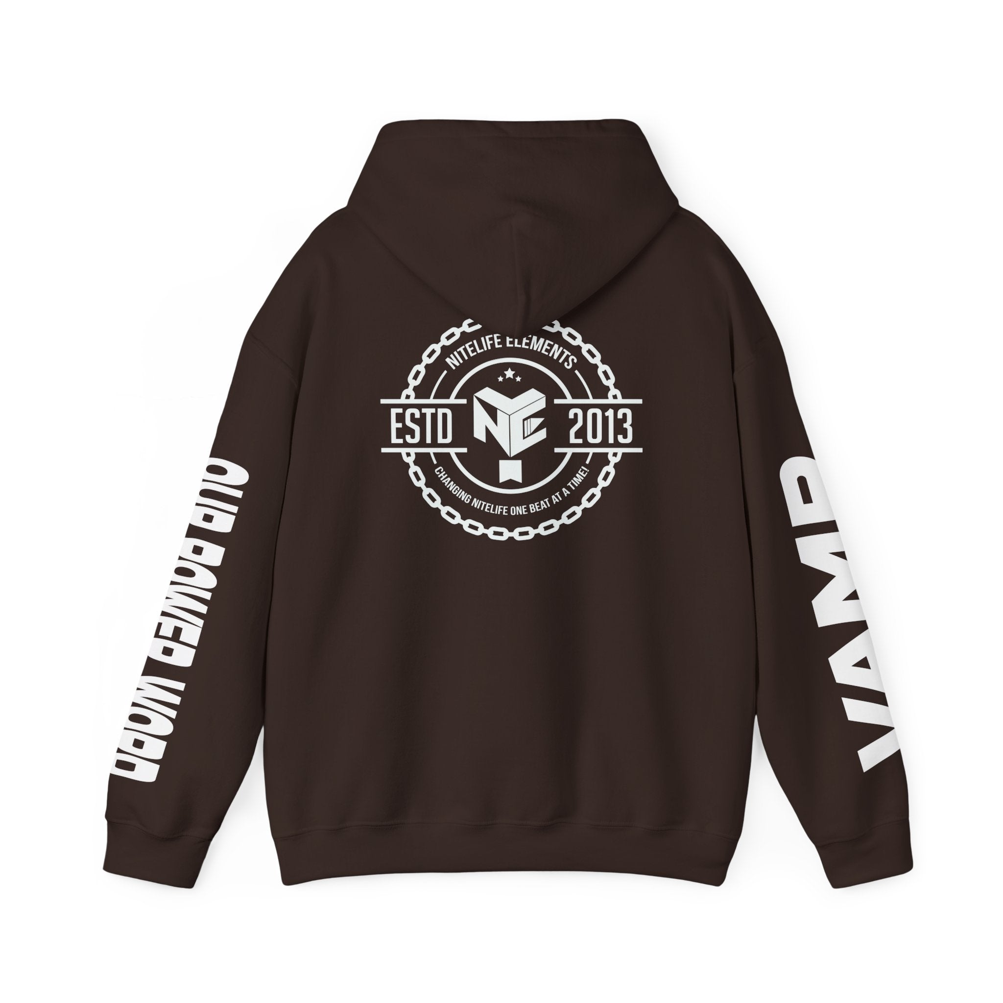 "Nightlife Elements" Customizable Unisex Heavy Blend Hoodie – Personalize w/Power Word