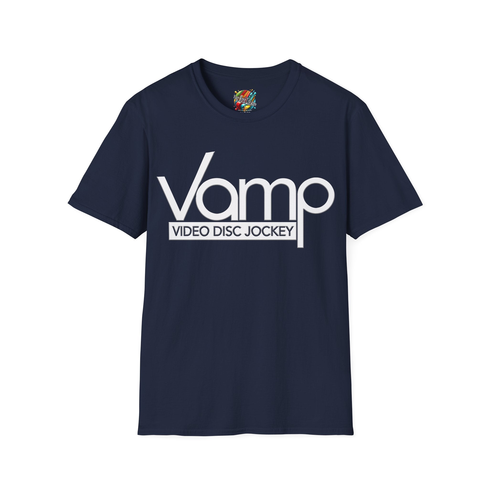 "DJ VAMP" 🎧Signature Logo Tee – Bold, Loud, and Made to Move
